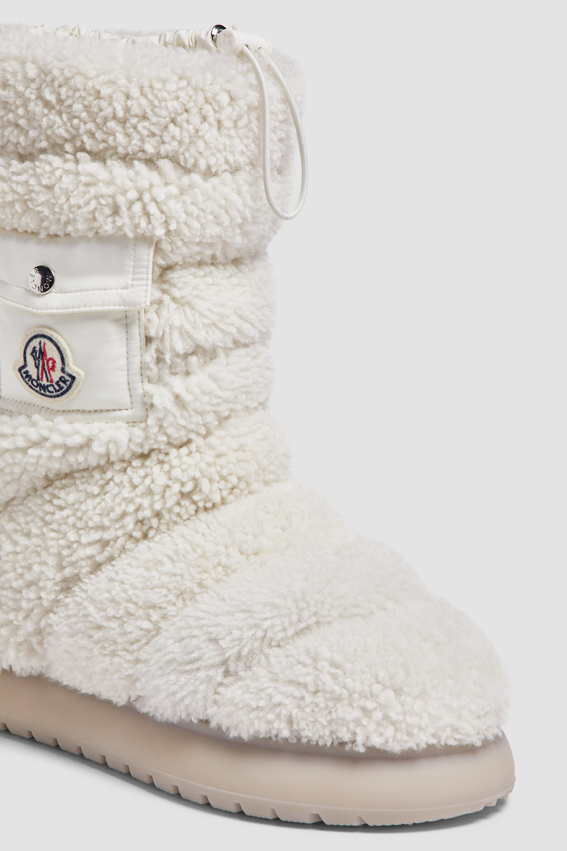 Girls Moncler Beige popular Suede Fur Boots Size