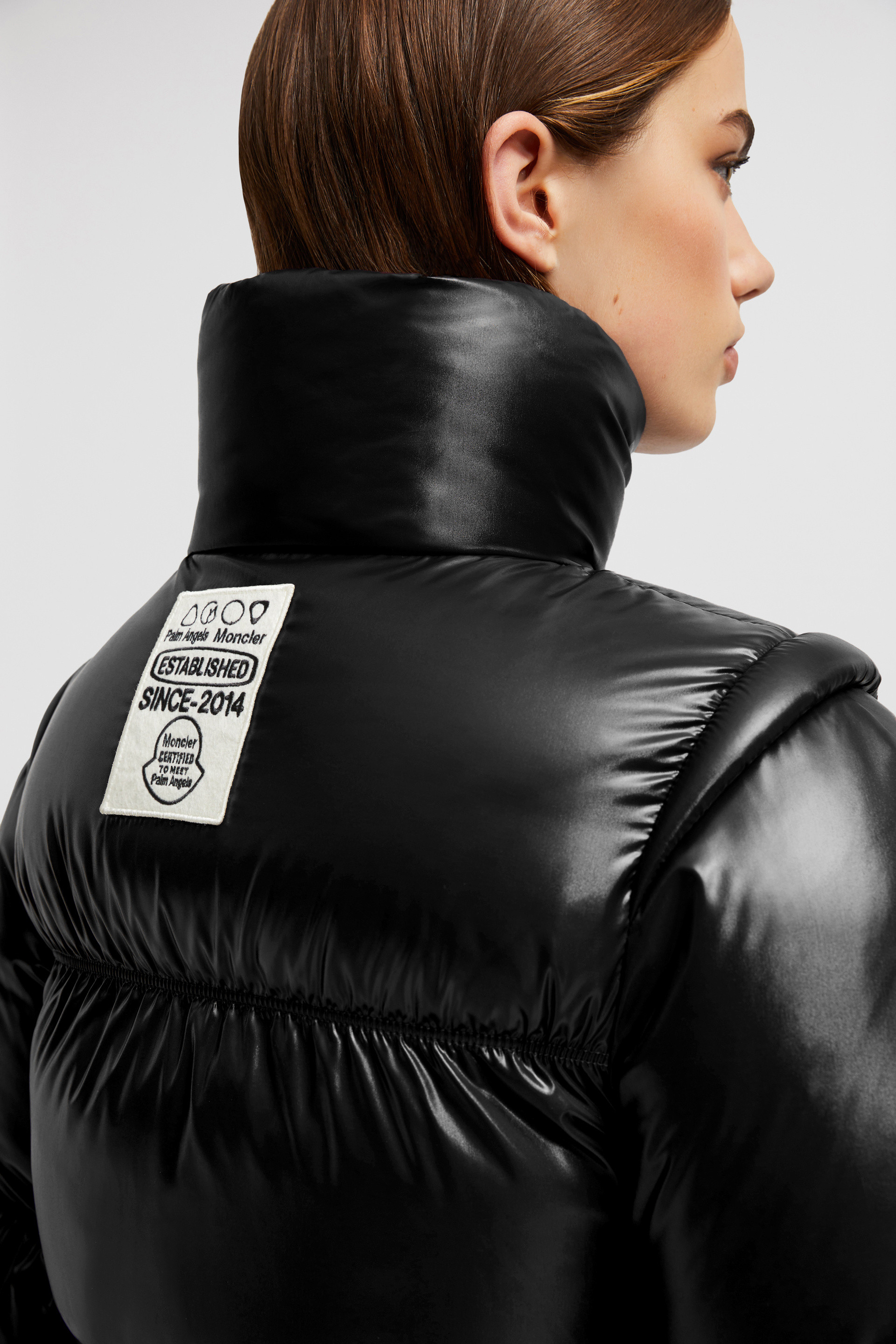 Black Moncler x Palm Angels Noella Short Down Jacket Moncler x Palm Angels for Genius Moncler FR