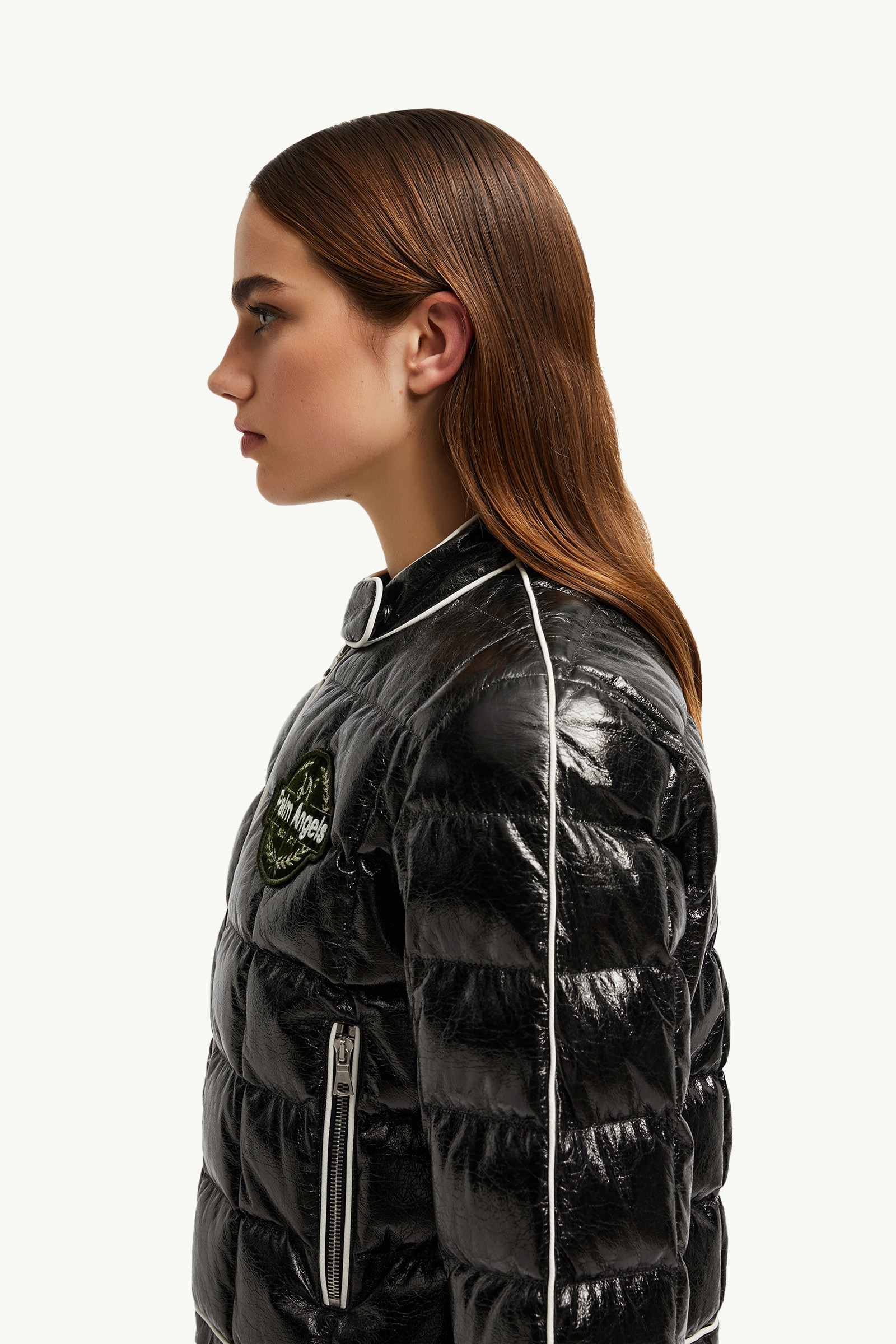【MONCLER】XPalm Angels Flykraショートダウンジャケット Black Moncler x Palm Angels Flykra Short Down Jacket