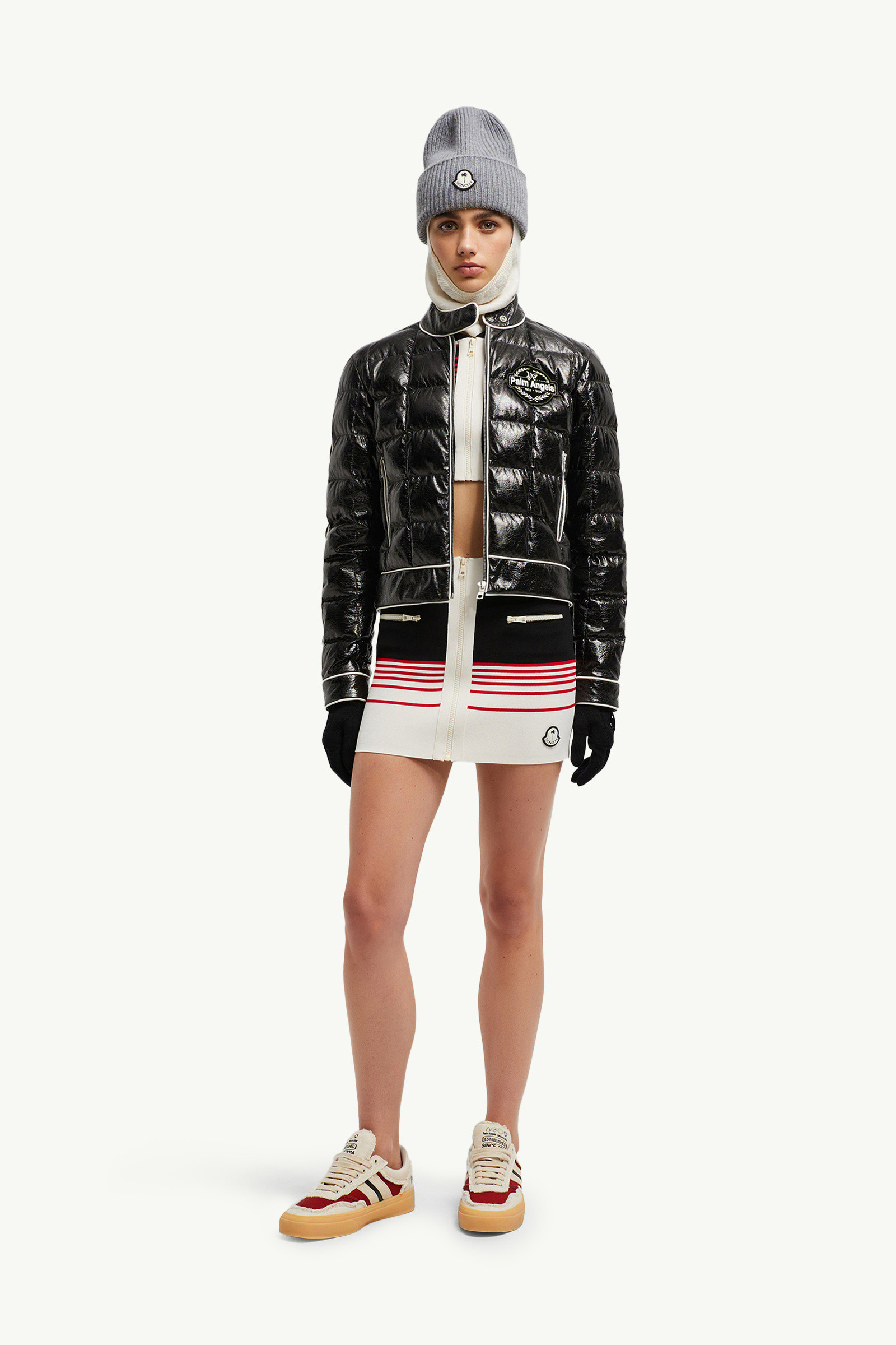 【Moncler x Palm Angels】25最新作★FLYKRAショートダウンJKT ♪直営店♪Moncler x Palm Angels Abrolhos ショートダウン