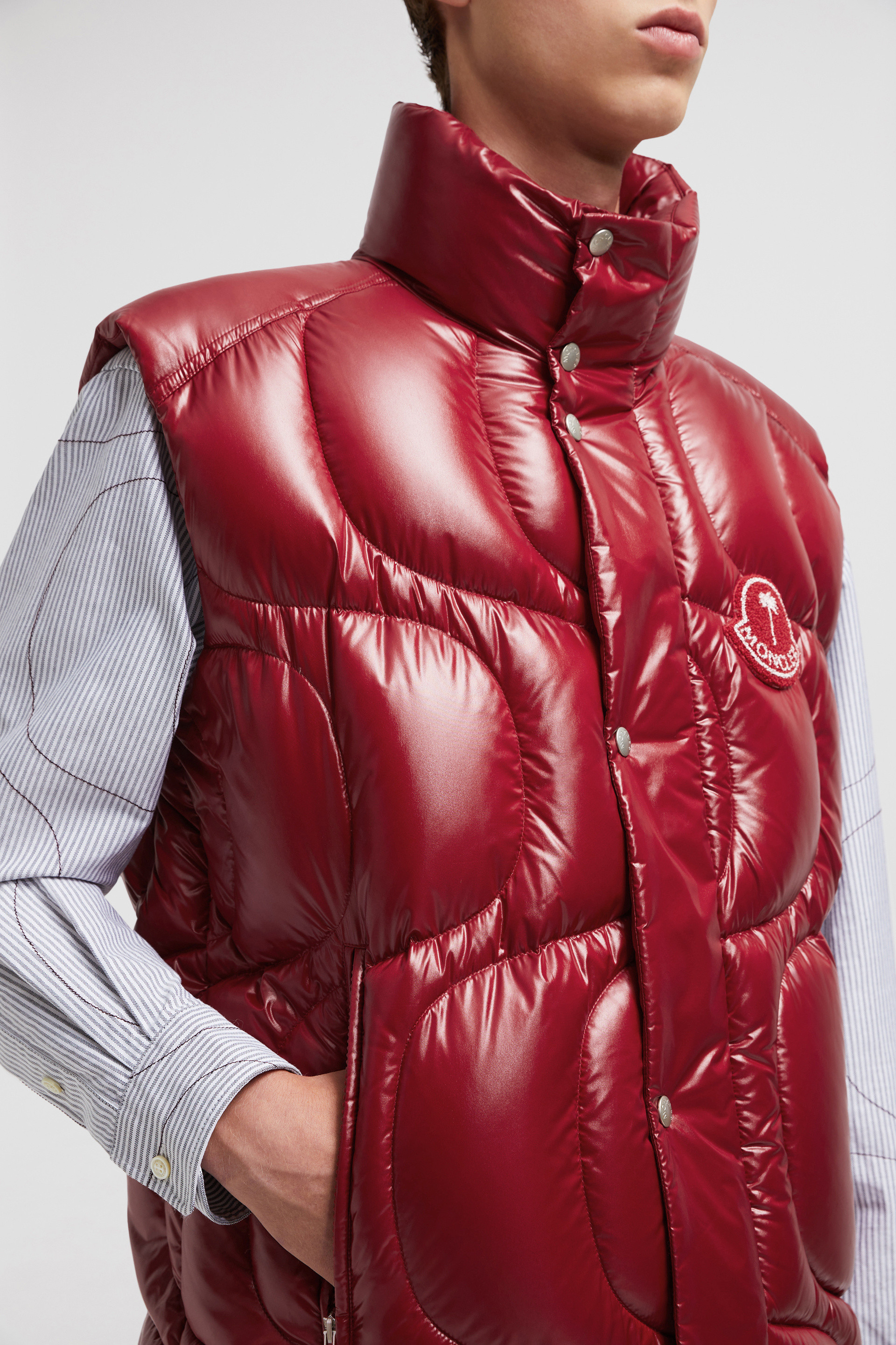 レッド Moncler x Palm Angels Gwenythベスト : Moncler x Palm レッド Moncler x Palm Angels Gwenythベスト : Moncler x Palm