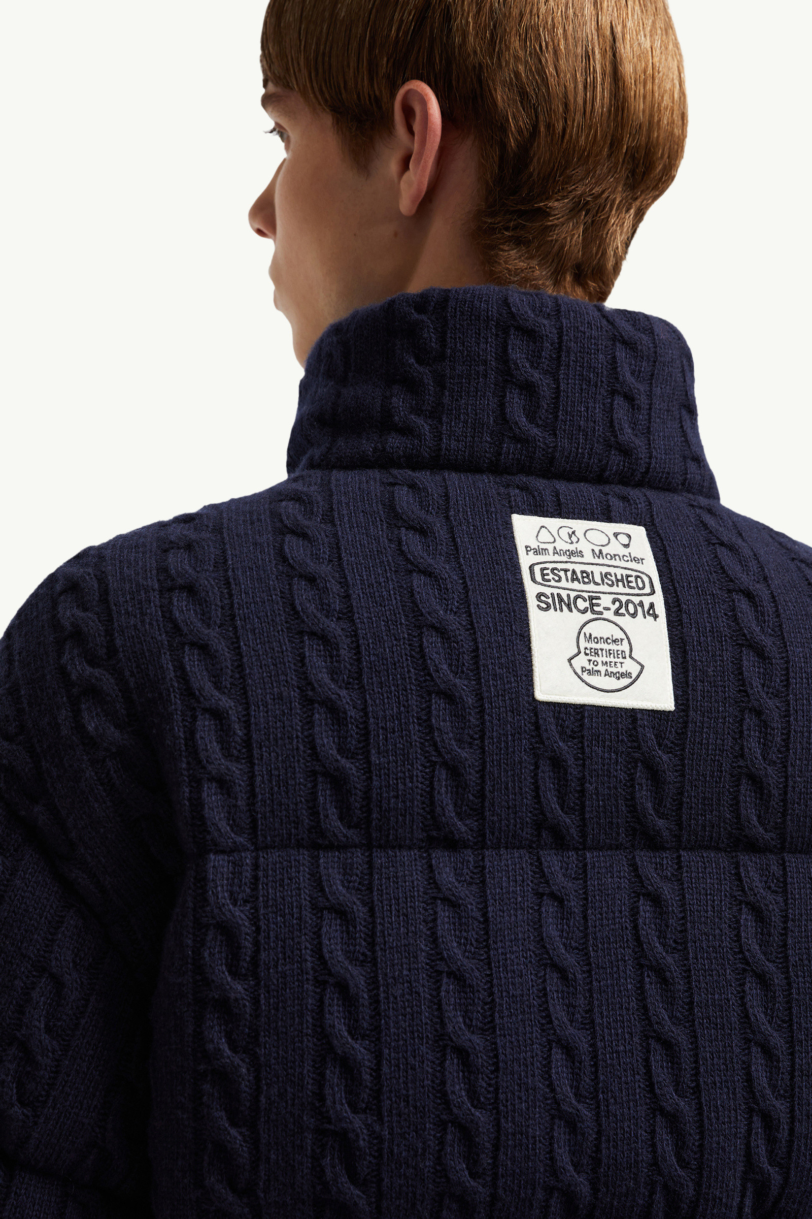 ナイトブルー Moncler x Palm Angels Austruショートダウン