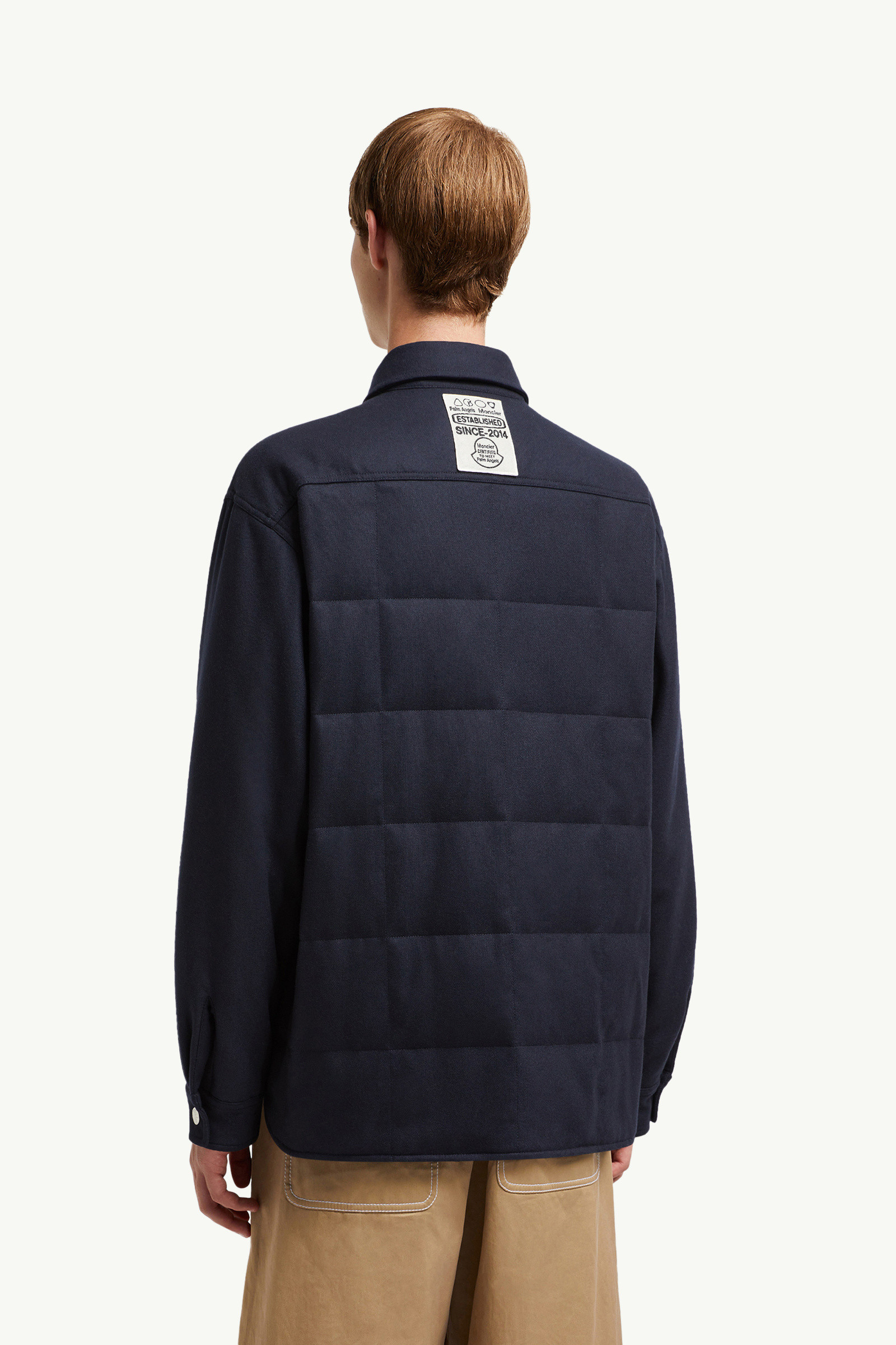 Moncler x Palm Angels Wool Flannel Shirt 関税込 Royal Blue Moncler x Palm Angels Wool Flannel Shirt - for