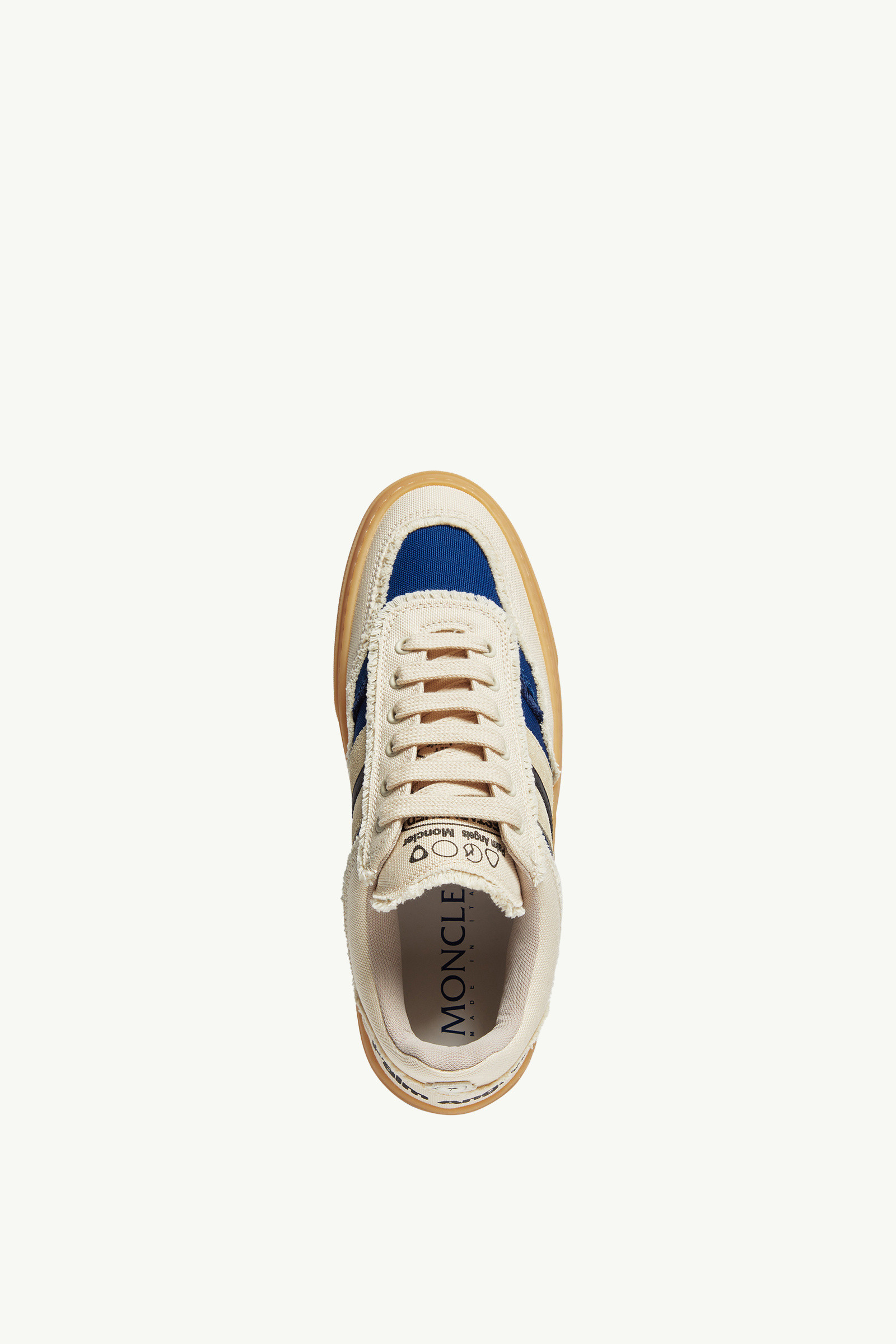 Ivory White & Blue Moncler x Palm Angels Monaco2 Canvas