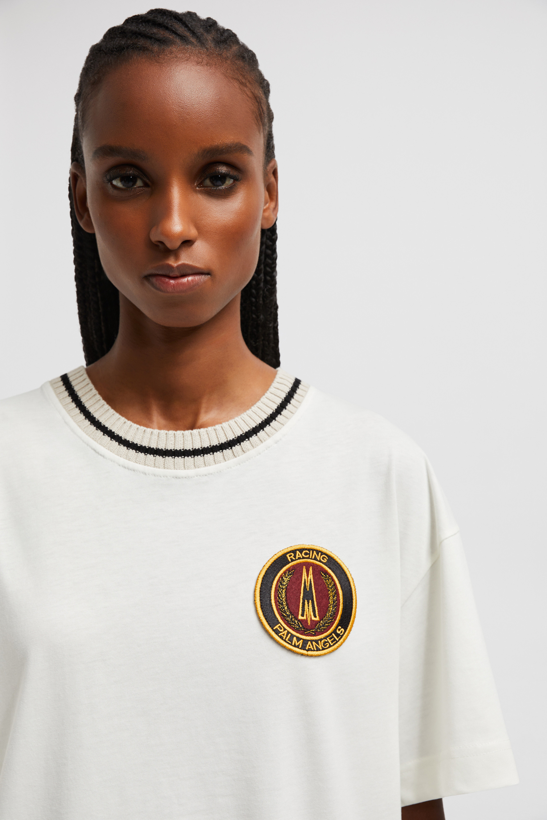 Off White Moncler x Palm Angels Cotton T-Shirt - Moncler x Off White Moncler x Palm Angels Cotton T-Shirt - Moncler x