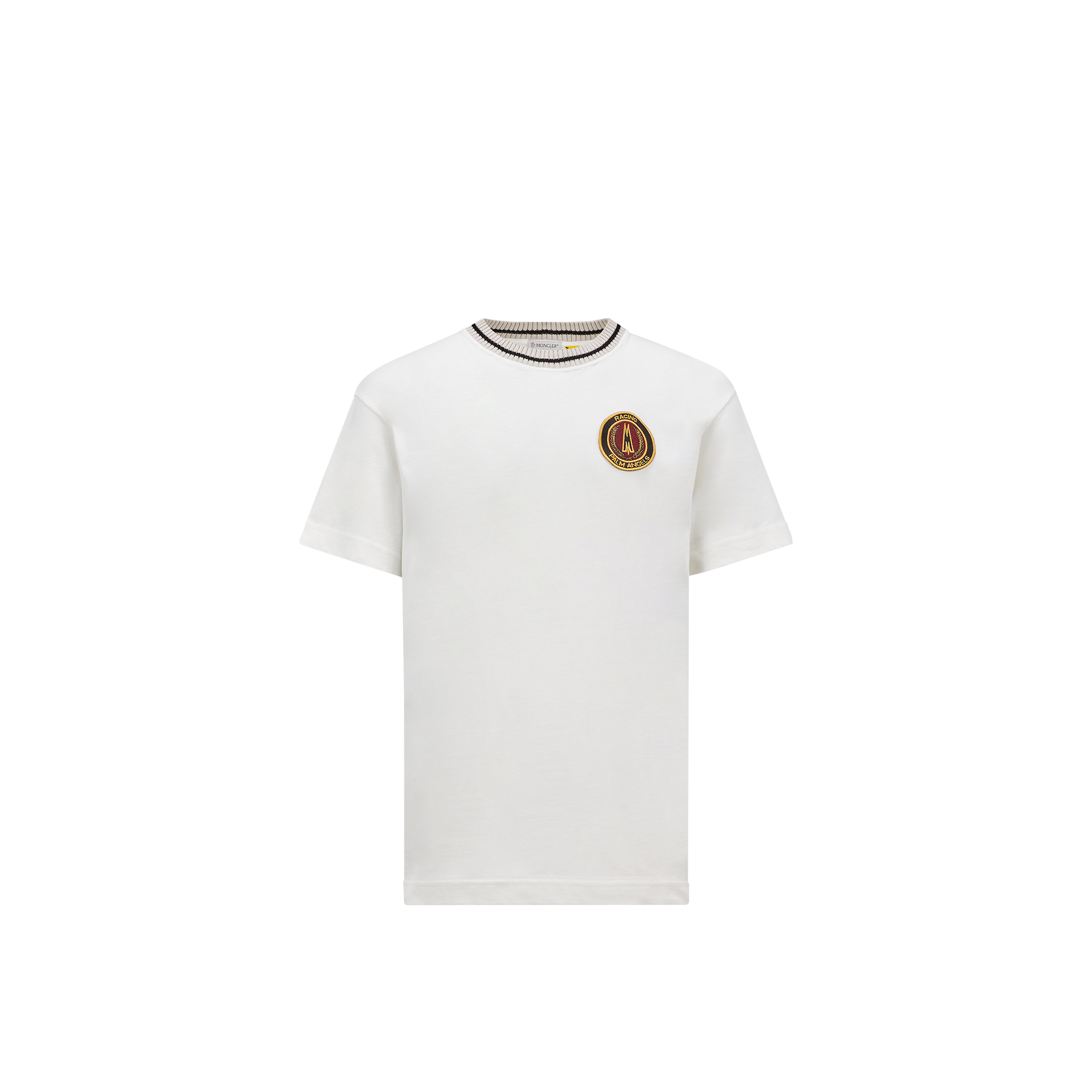Moncler T-shirt En Coton X Palm Angels In White