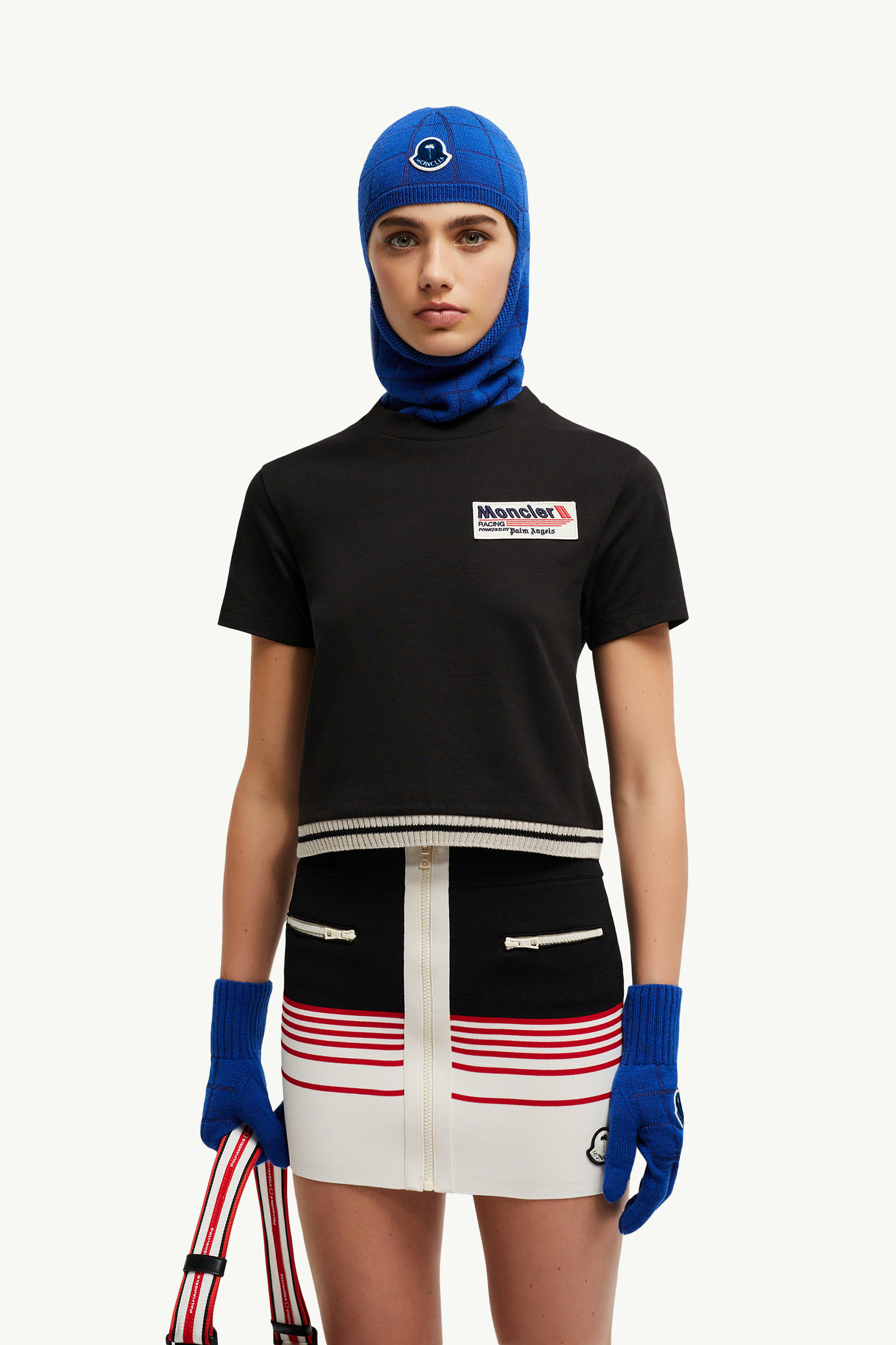 Black Moncler x Palm Angels Cotton T-Shirt - Moncler x Palm