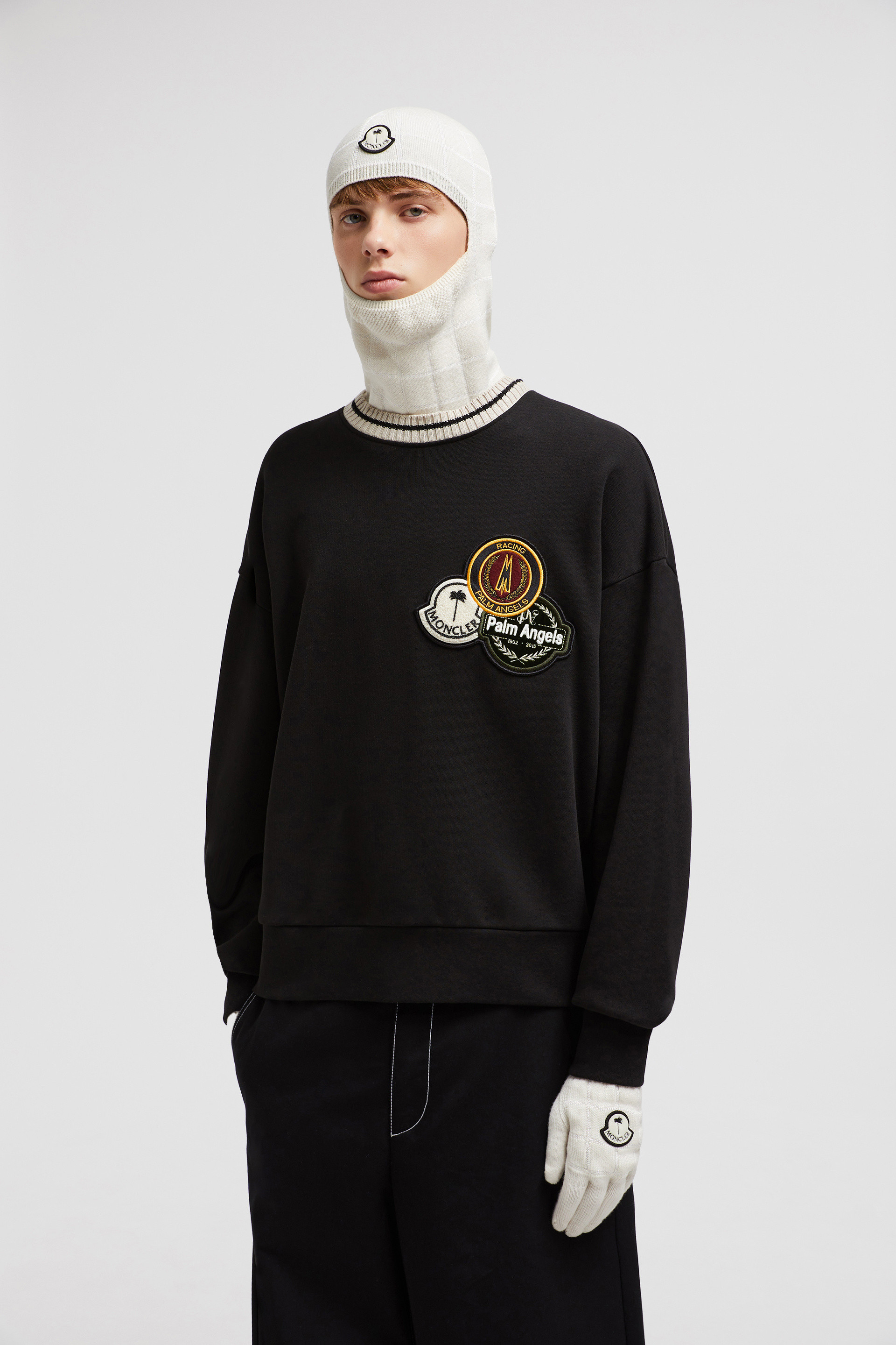 Black Moncler x Palm Angels Cotton Sweatshirt Moncler x Palm Angels for Genius Moncler AU