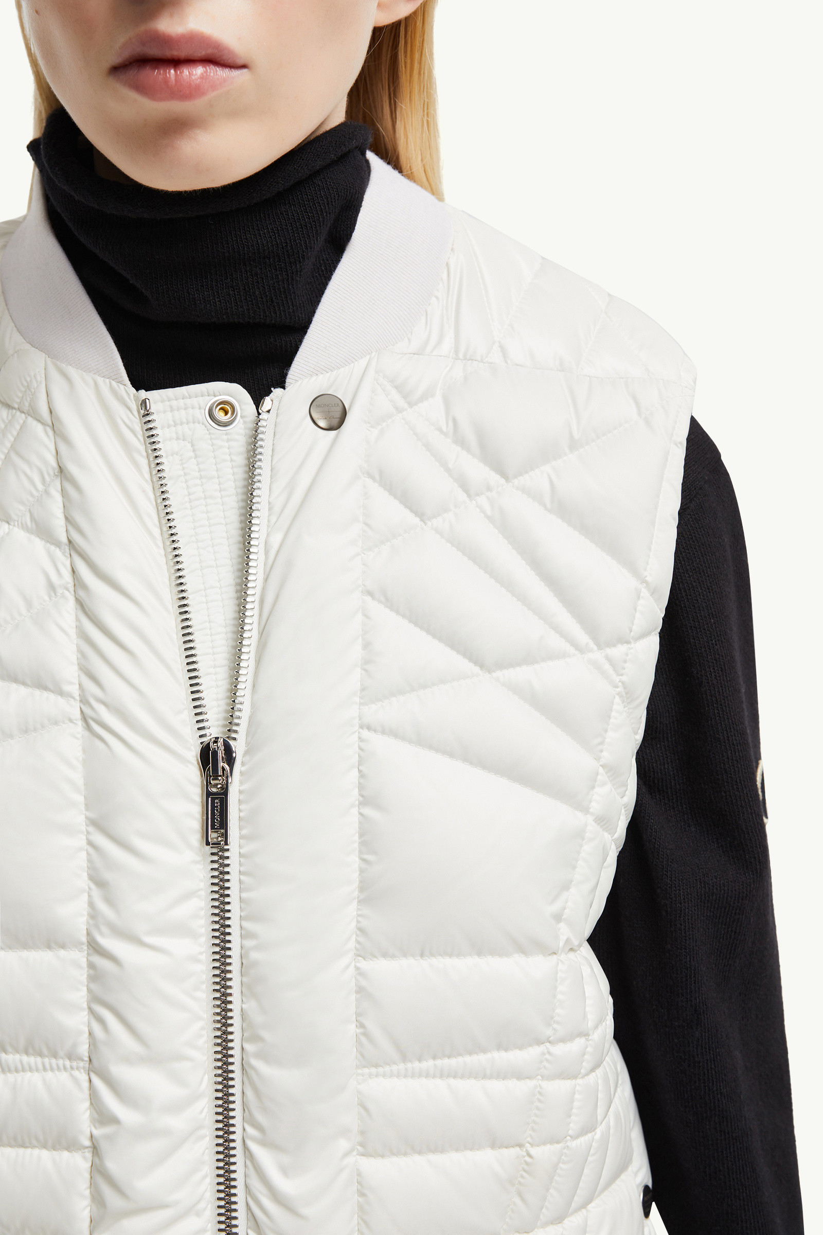 ホワイト Moncler + Rick Owens Megapenta Flightベスト : ジレ