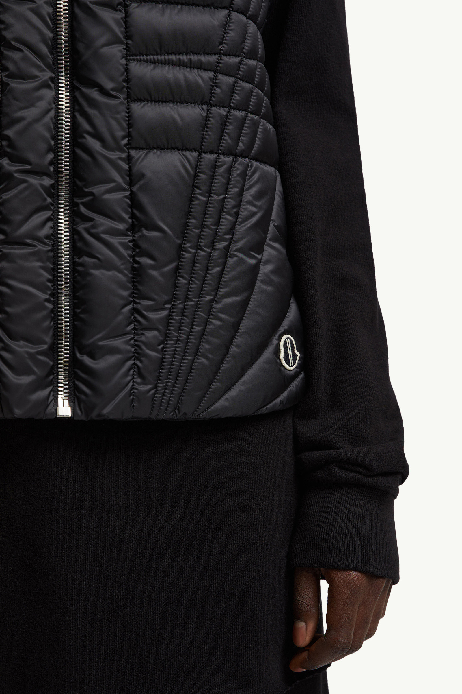 24AW◆RICK OWENS◆MONCLER MEGAPENTA フライト ダウンベスト ブラック Moncler + Rick Owens Megapenta Flightベスト : ジレ