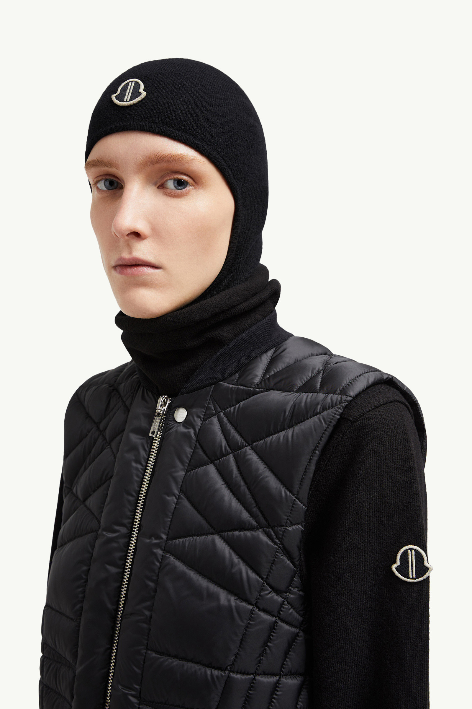 24AW◆RICK OWENS◆MONCLER MEGAPENTA フライト ダウンベスト Moncler + Rick Owens Black Megapenta Flight Down Vest by