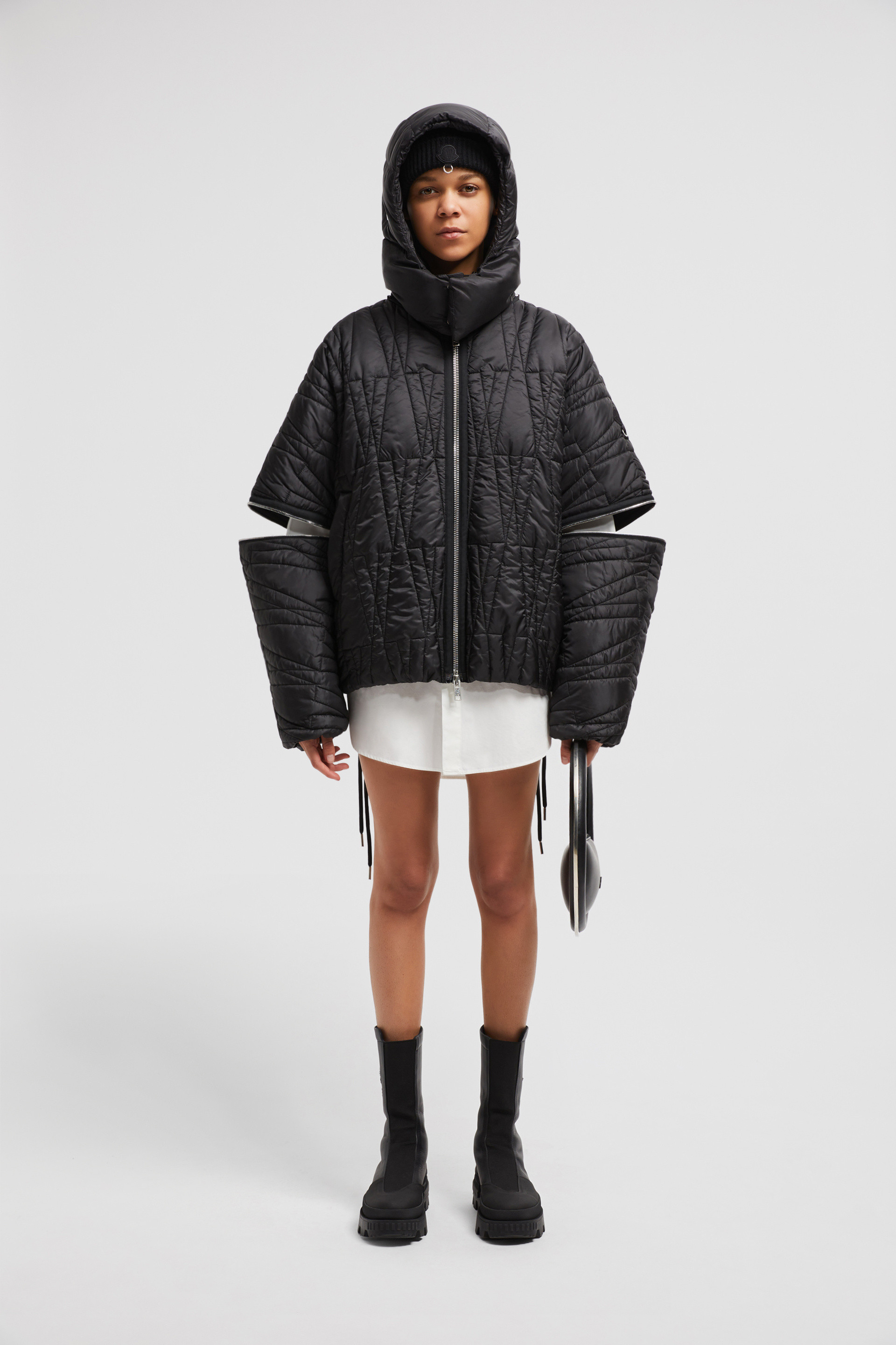 Moncler x Willow Smith Haissa 2 in 1 Short Down Jacket Size 00