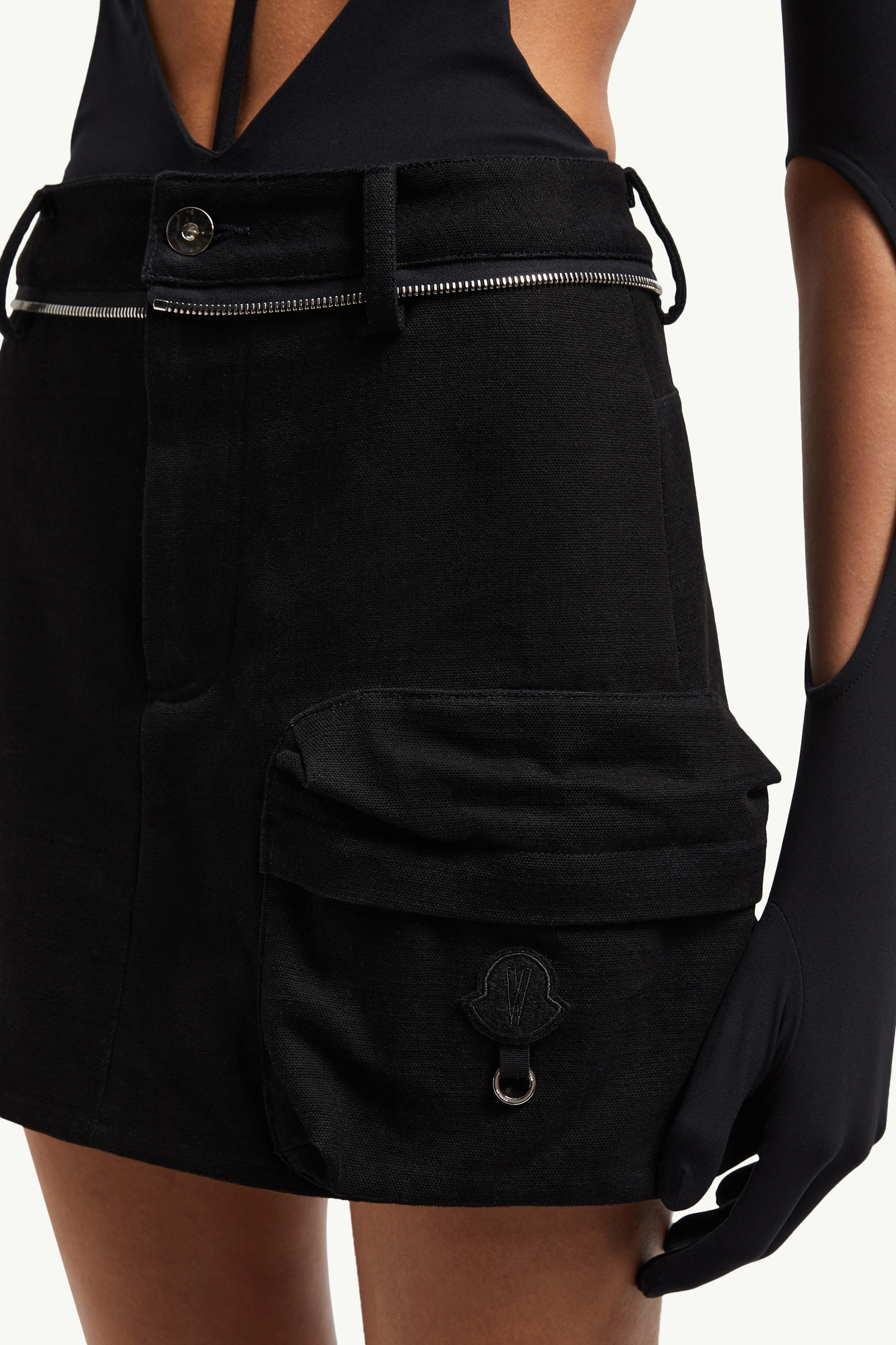 Black Moncler x Willow Smith Cotton Mini Skirt - for Genius