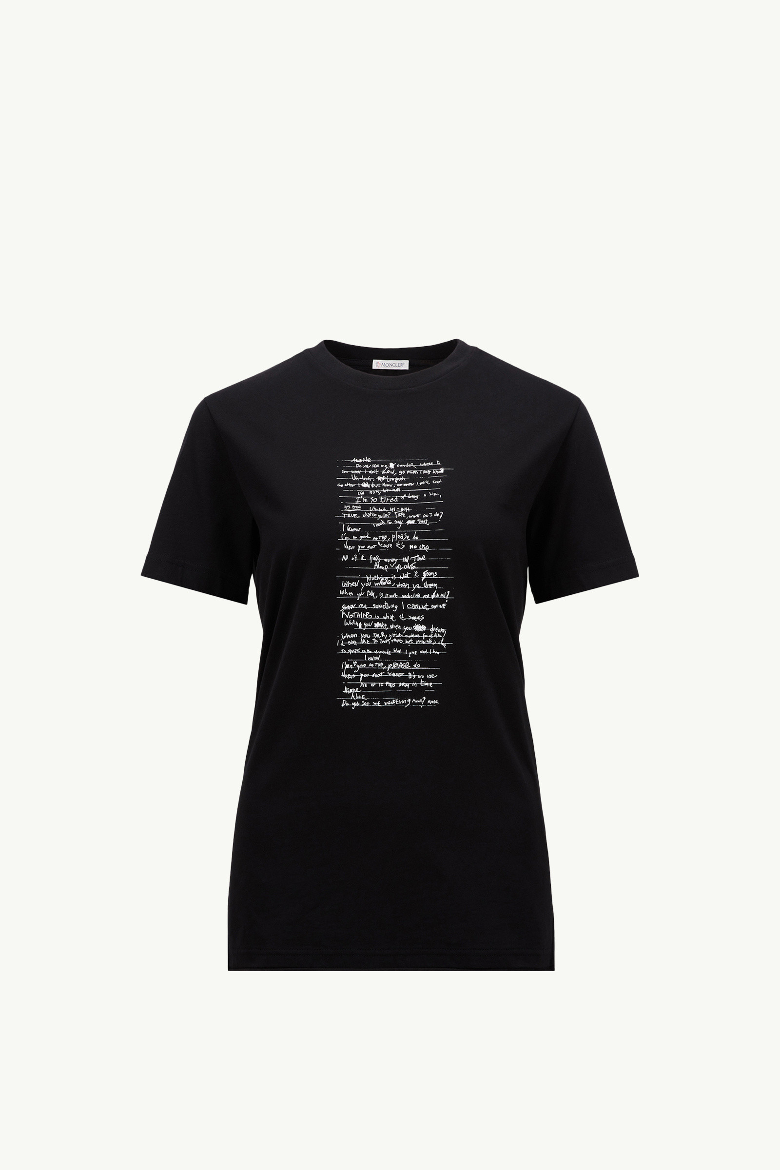 MONCLER GENIUS Willow Smith 2024/25秋冬 コットン長袖Tシャツ ブラック Moncler x Willow Smith Tシャツ : 向けの Genius