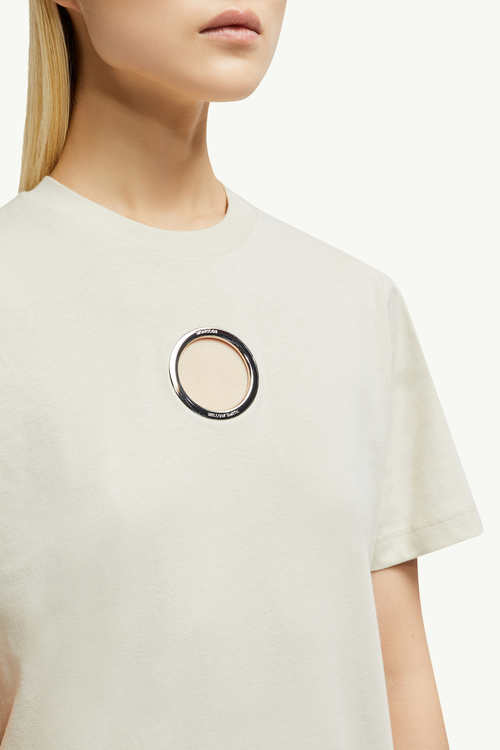 ホワイトアイボリー Moncler x Willow Smith Tシャツ : 向けの