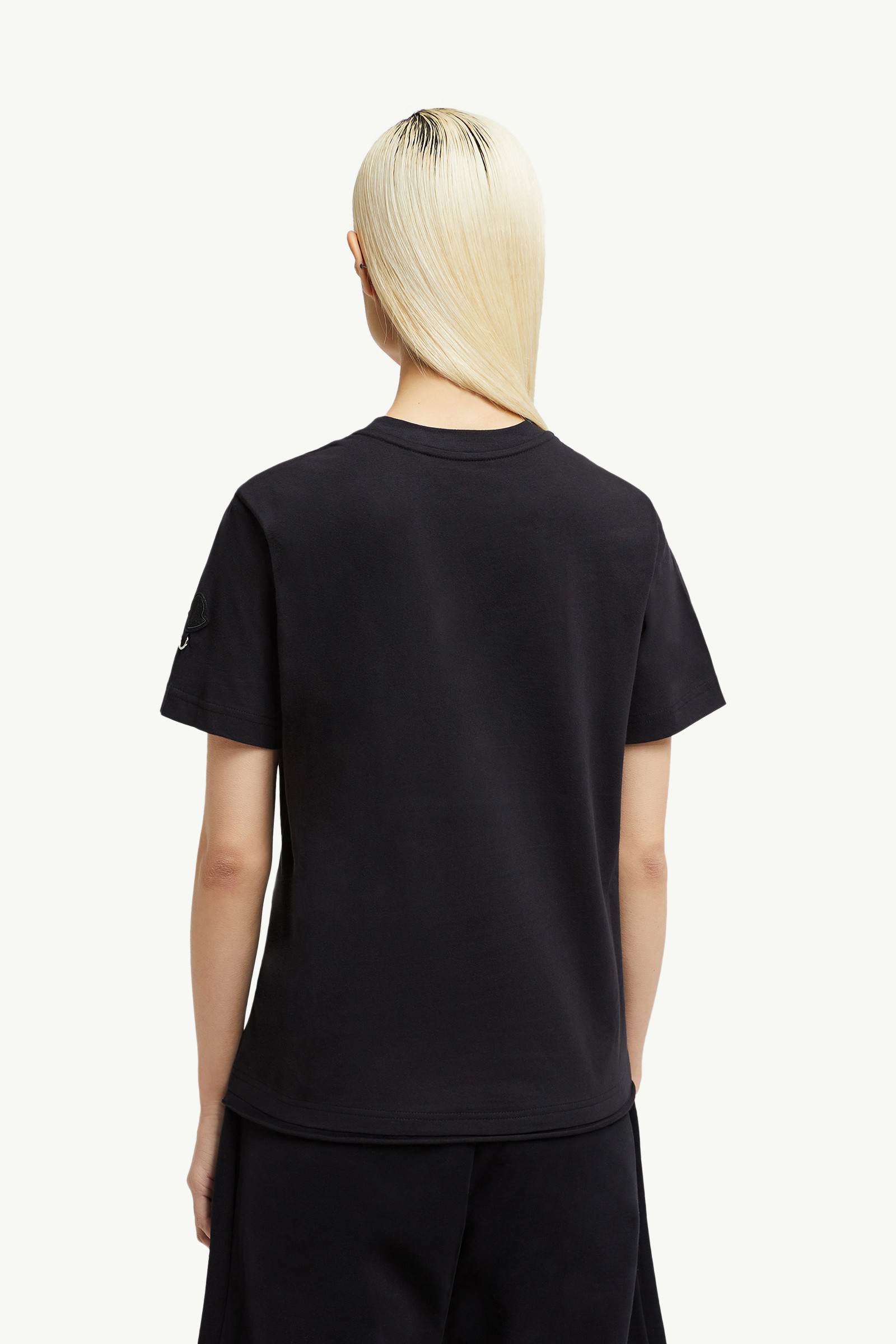 【MONCLER】ウィロー・スミス歌詞入りコットン半袖Tシャツ/black ブラック Moncler x Willow Smith Tシャツ : 向けの Genius