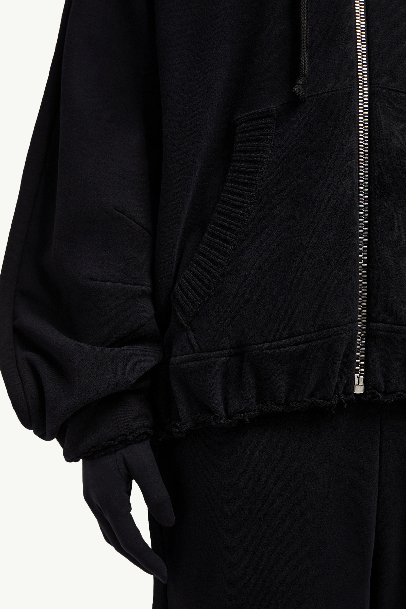 【MONCLER x Willow smith】限定コラボ ジップアップ パーカー ブラック Moncler x Willow Smith フーディー : 向けの Genius
