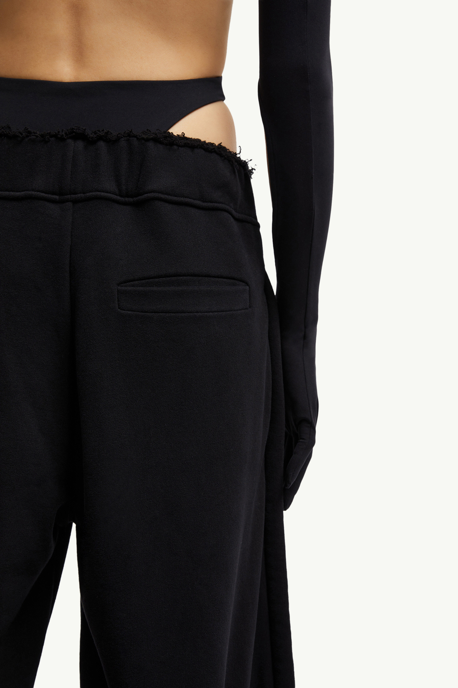 ★MONCLER × Willow Smith★ブラック コットン トラックパンツ Black Moncler x Willow Smith Cotton Track Pants - for Genius