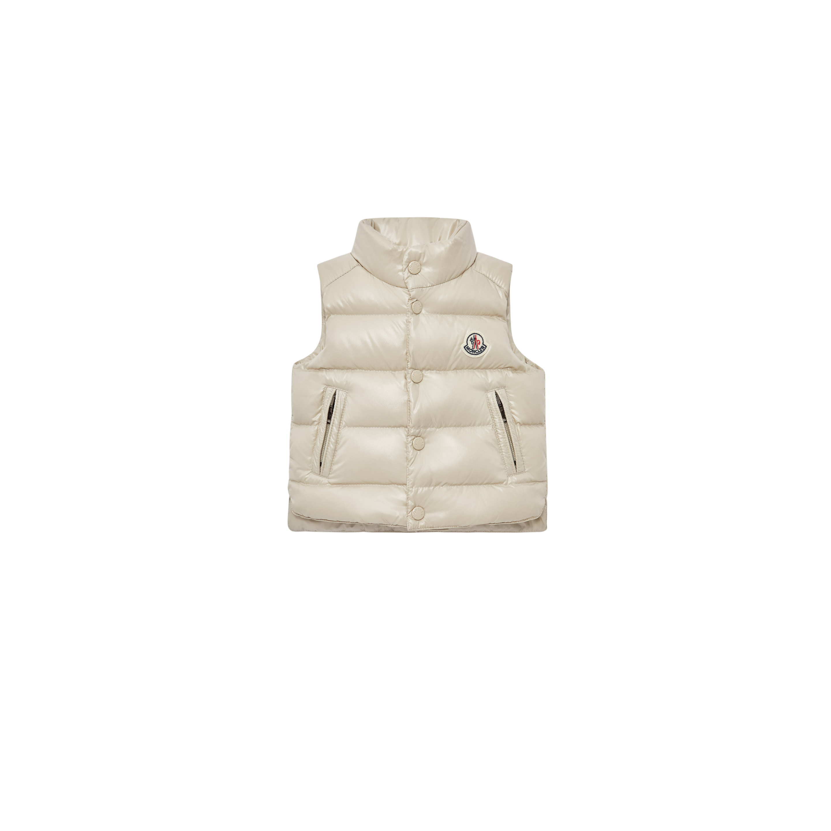 Shop Moncler Doudoune Sans Manches Bernard In Beige