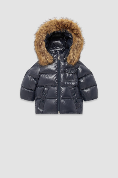 Night Blue K2 Hooded Down Jacket Outerwear for Children Moncler US