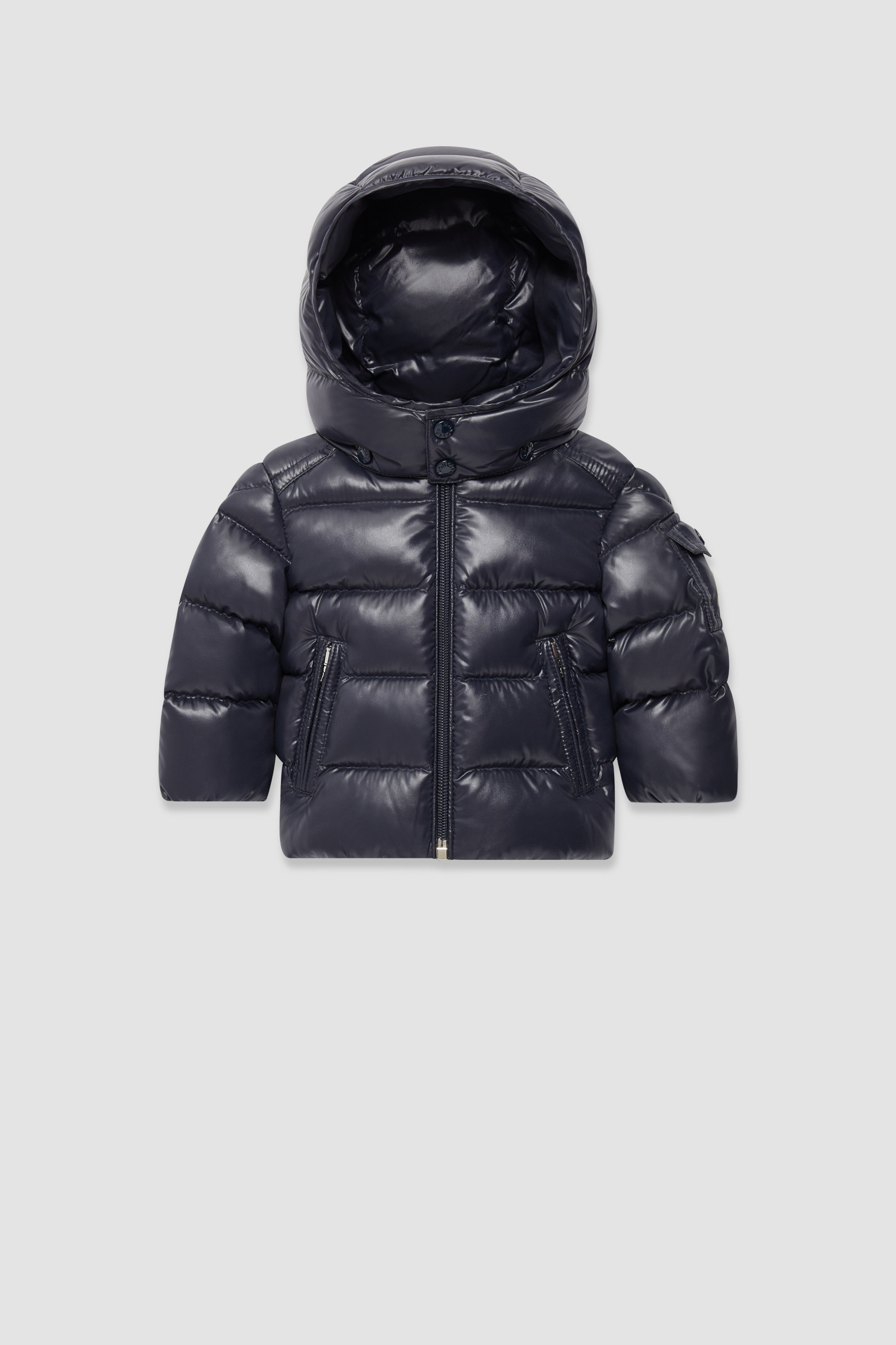 Royal Blue Moncler Maya Baby Hooded Down Jacket Outerwear for Children Moncler CA