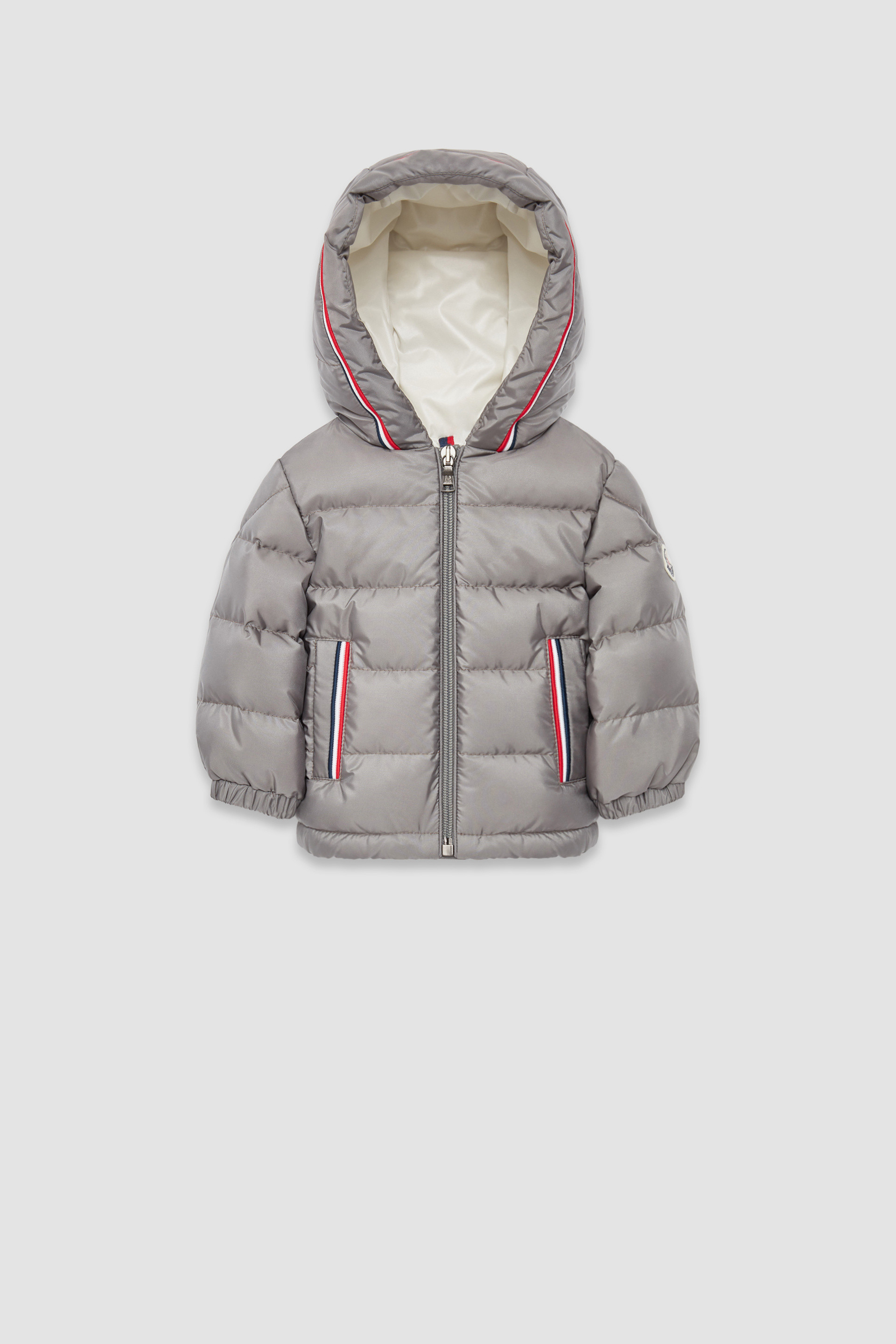 Moncler grey coat best sale