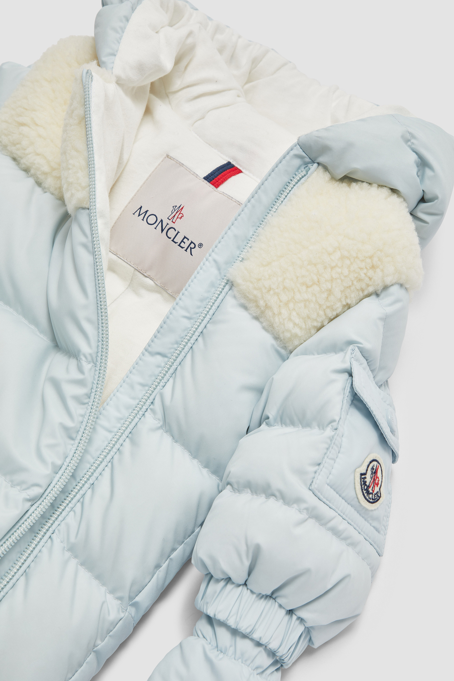 Baby girl moncler snowsuit best sale