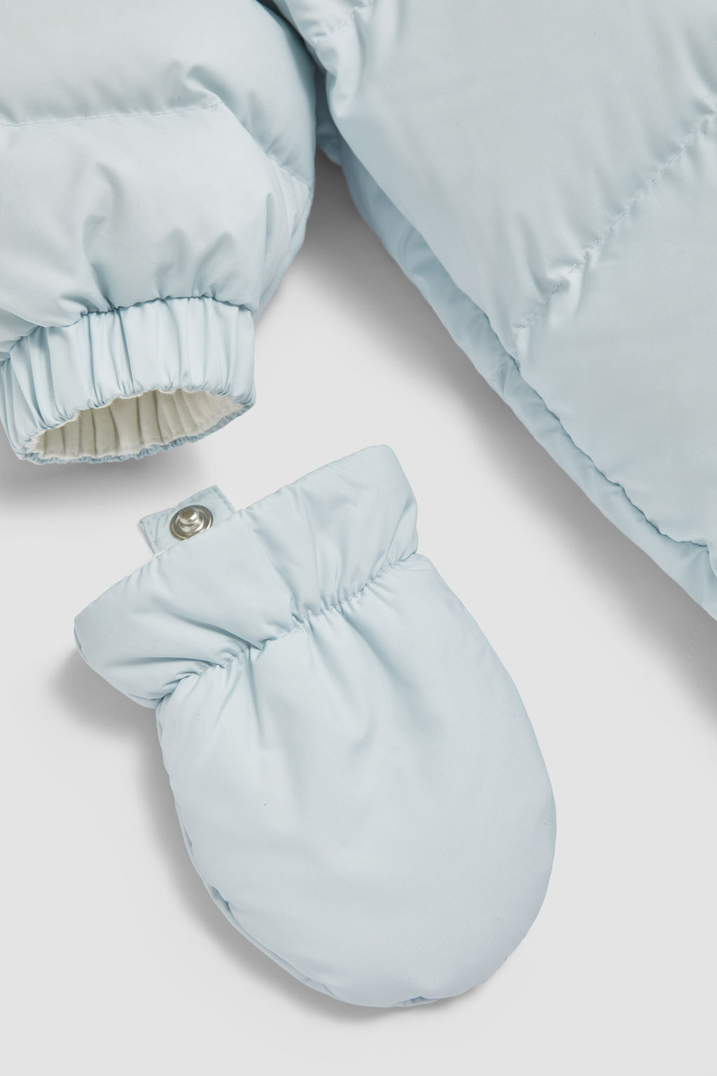 Moncler Baby Guys Playsuit In Light Blue 1 main image 1