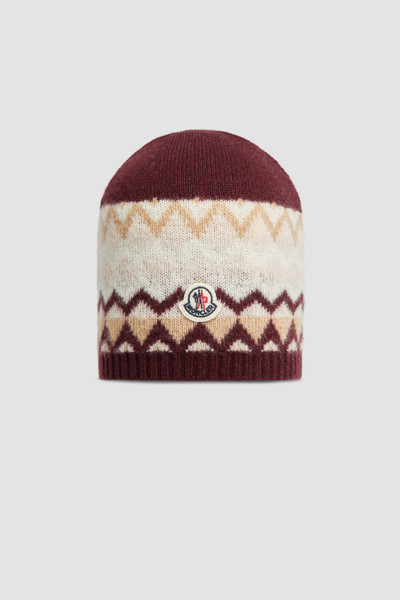 【4/20まで】モンクレールニット帽　ホワイト モンクレール MONCLER MONCLER ニット帽 3B00027 M1131 ビーニー
