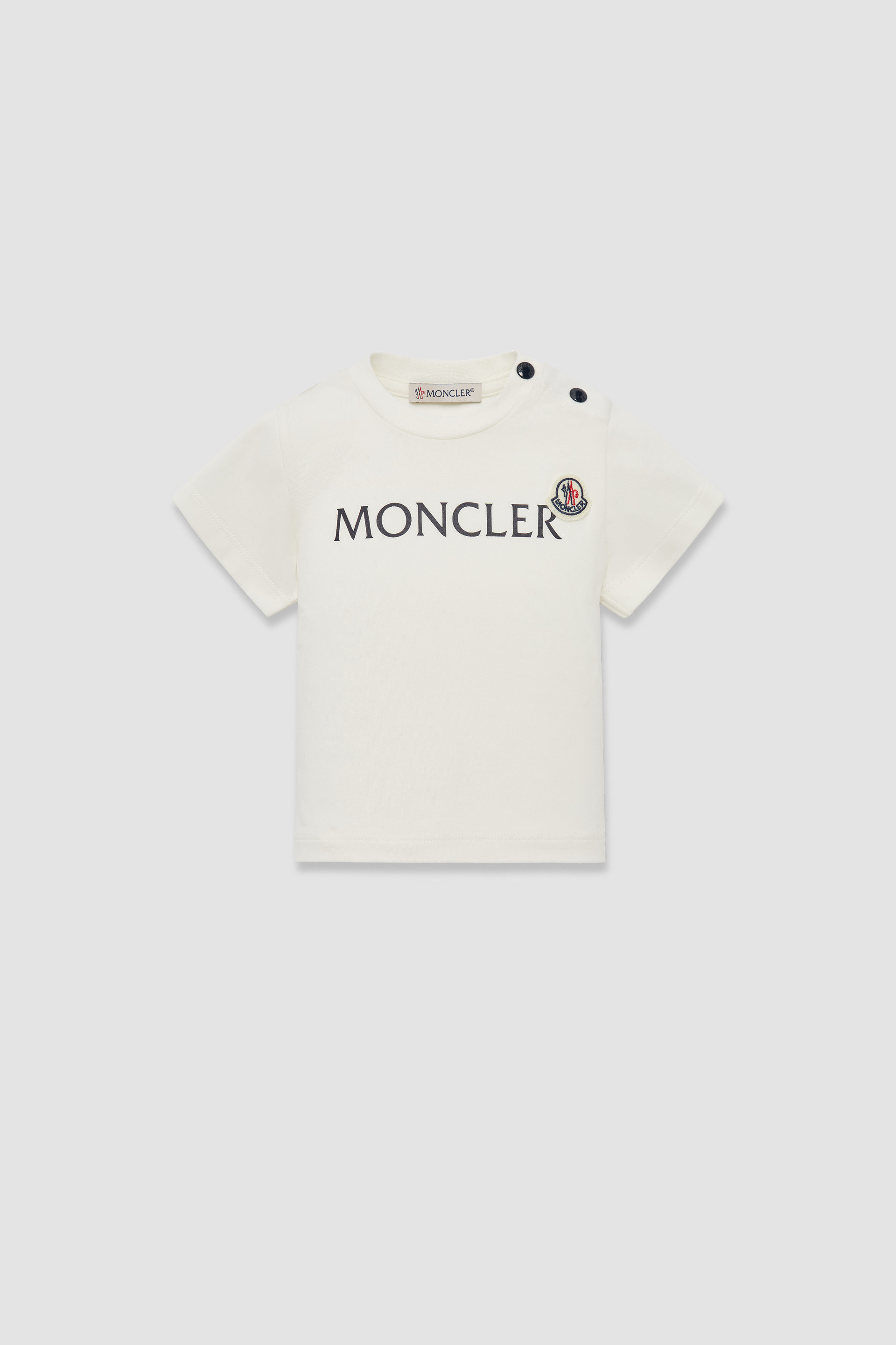 Moncler Enfant Logo Jersey T Shirt male White Size 6 9M