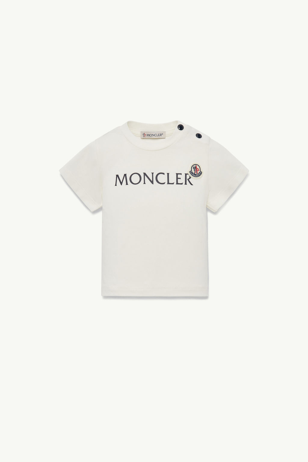 Moncler Enfant Girls Long Sleeve Logo T-Shirt in White