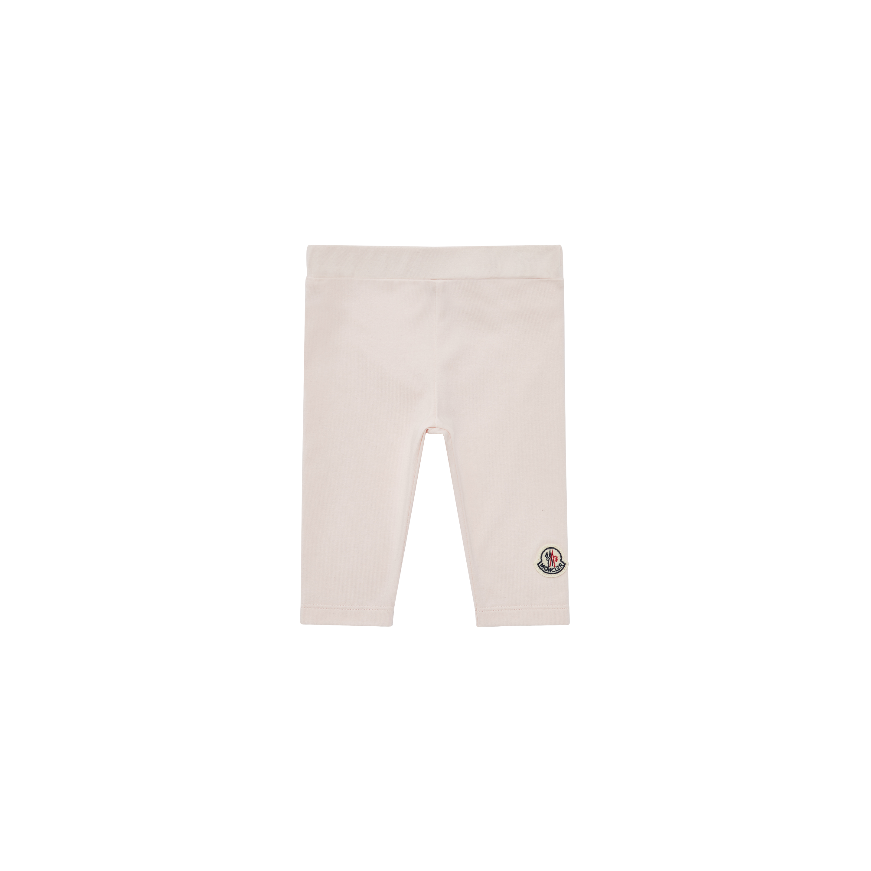 MONCLER ENFANT Logo Patch Leggings, Girl, Pink, Size: 18/24M