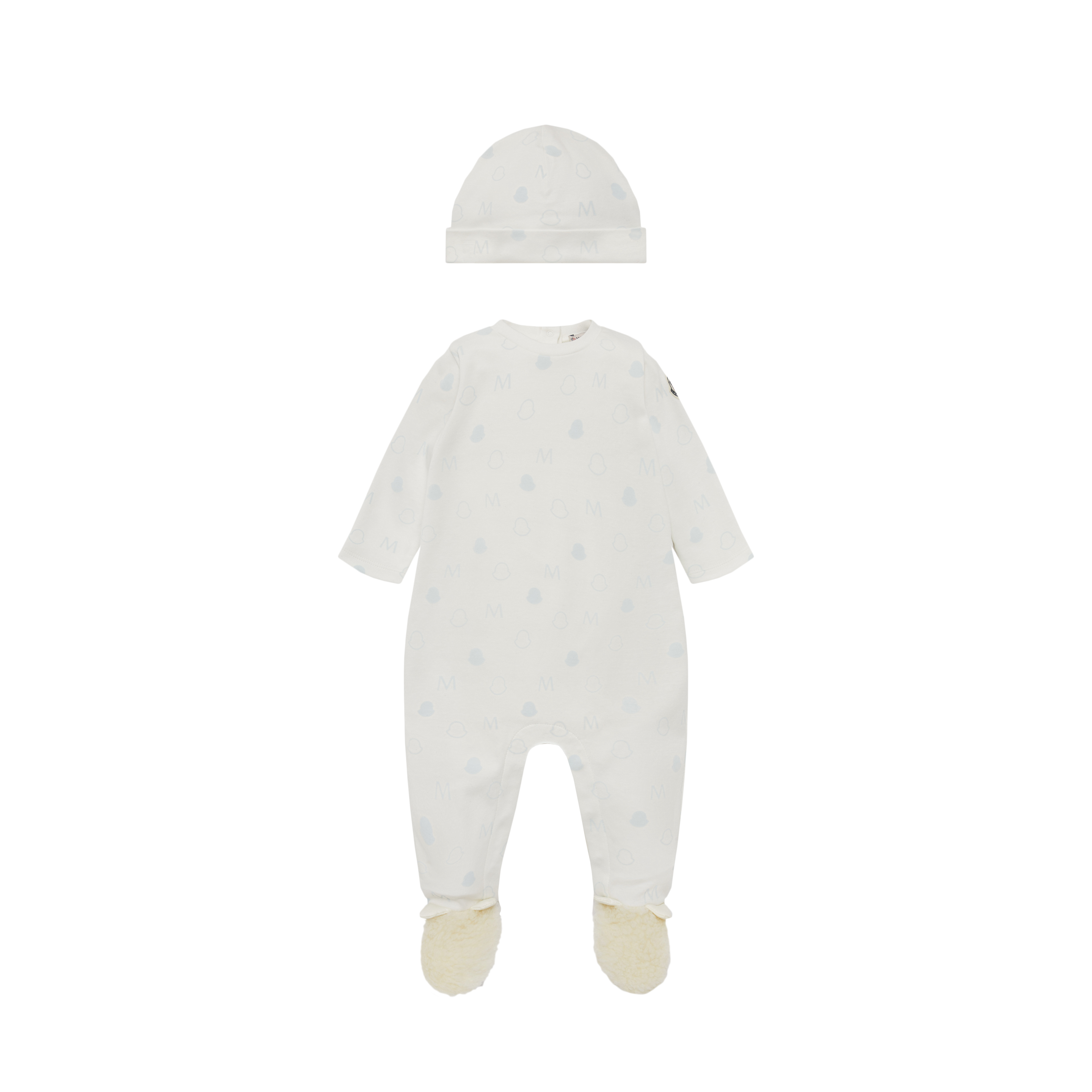 MONCLER ENFANT Logo Set, Boy, Blue, Size: 6/9M