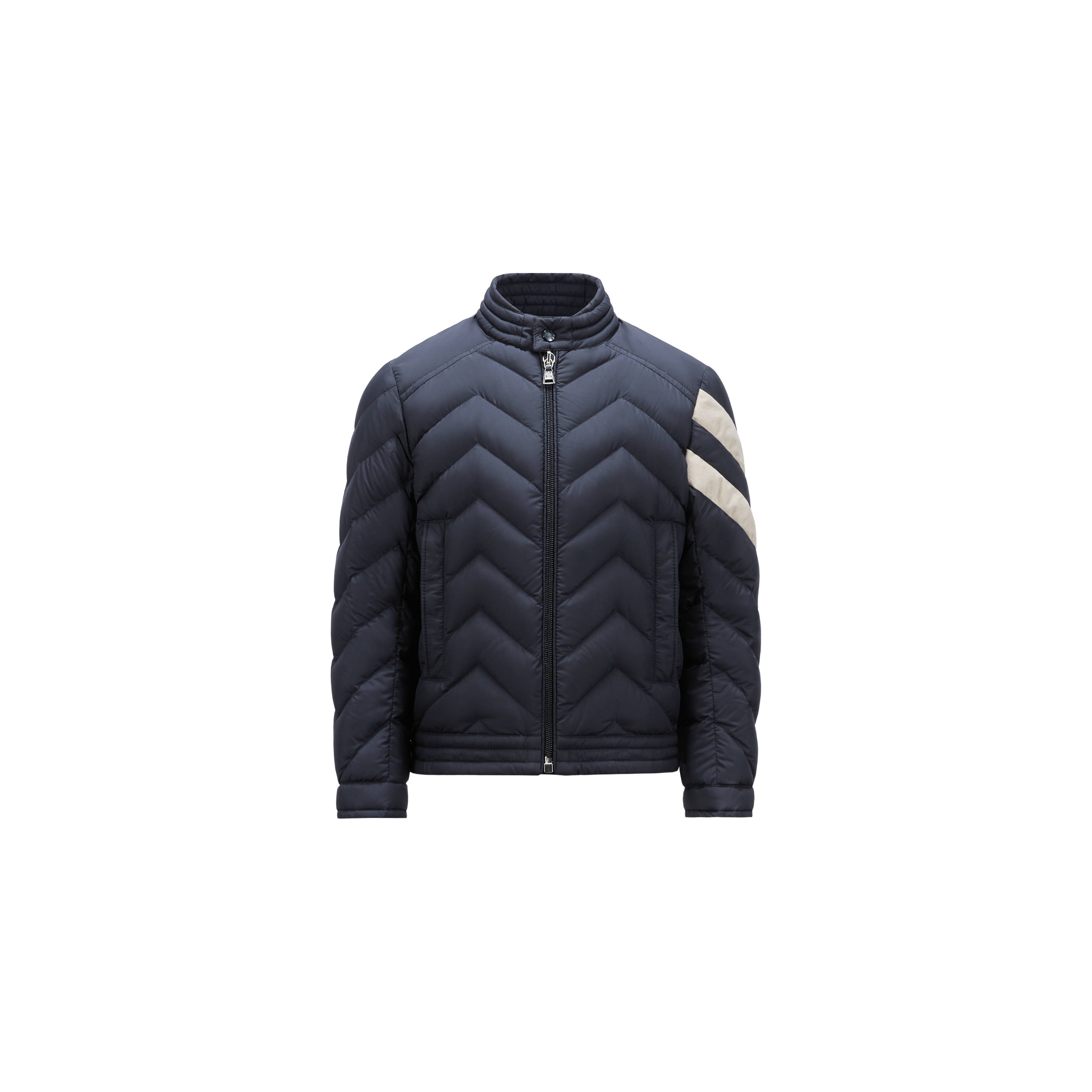 Moncler Kids' Veste De Motard Matelassée Otalus In Black