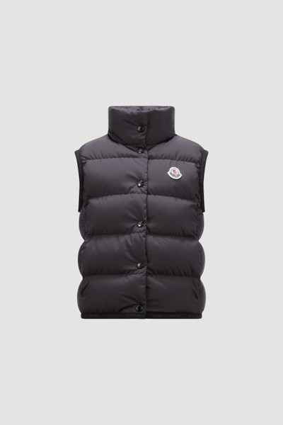 Black Badia Down Vest - Down Jackets & Vests for Children | Moncler US