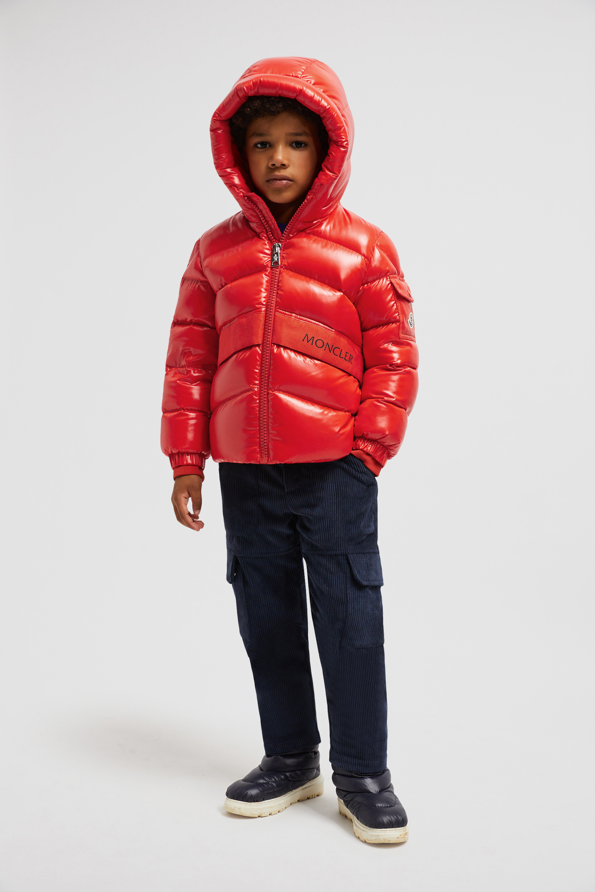 Orange moncler bubble coat online