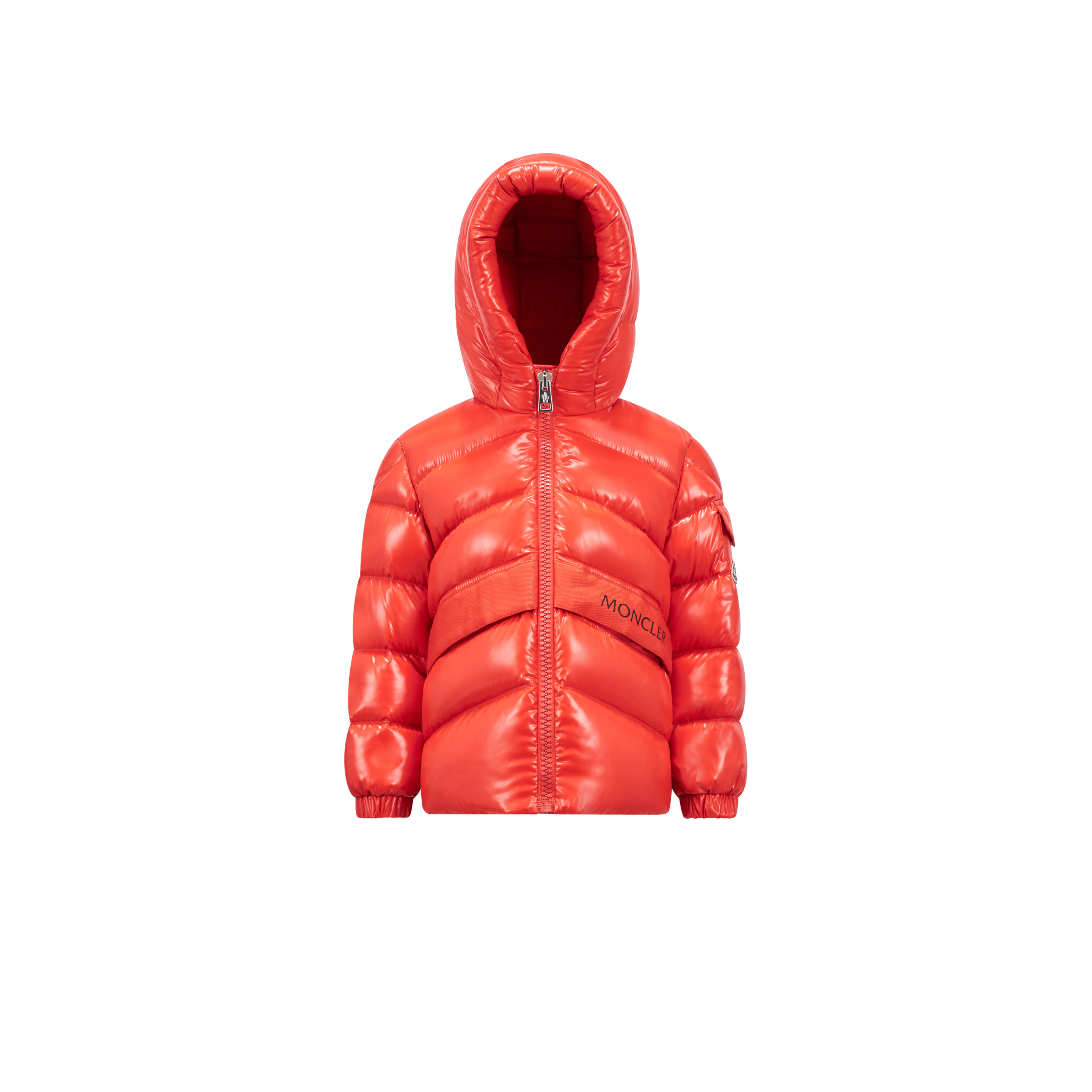 Shop Moncler Doudoune Groseillier In Orange