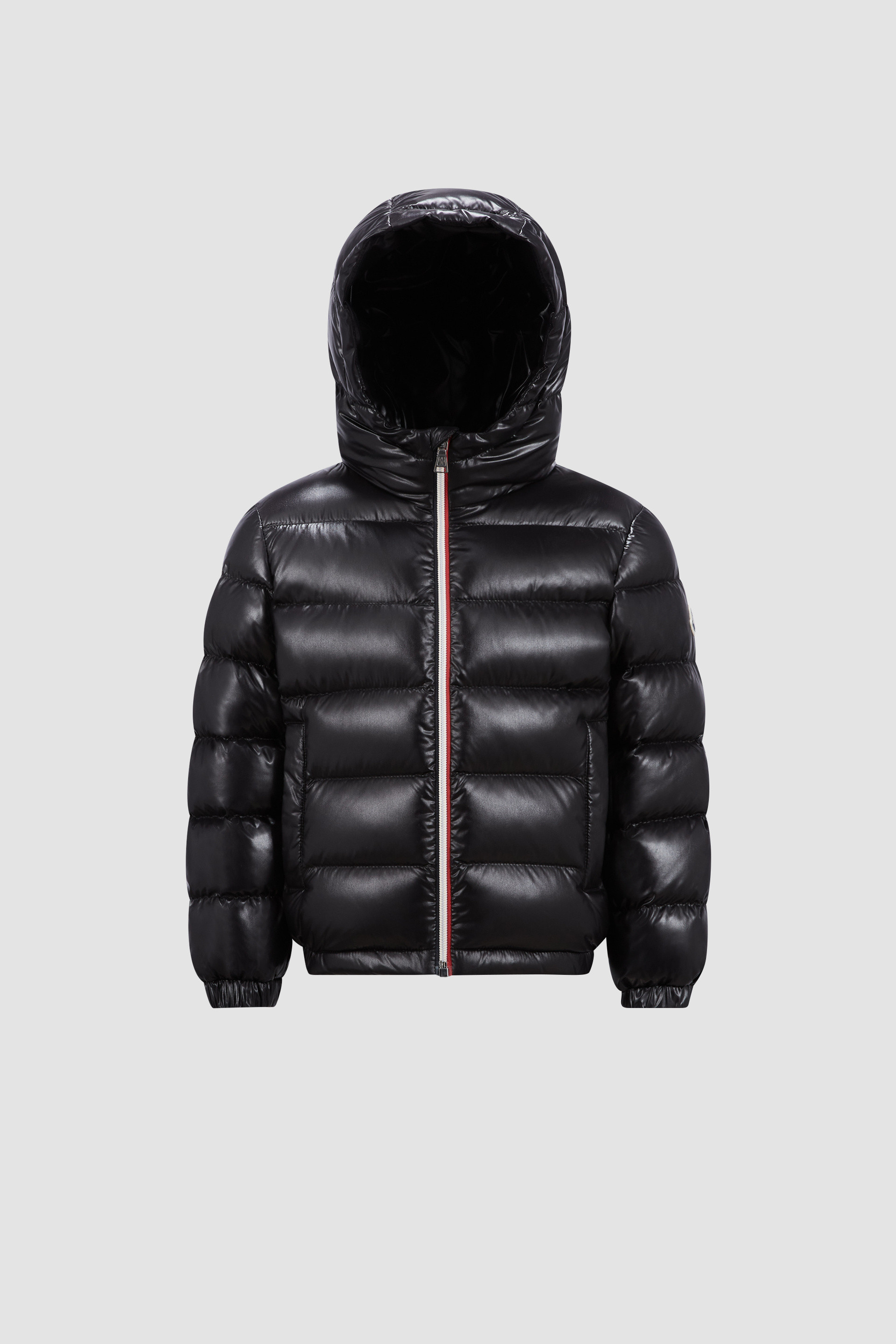 Black New Aubert Hooded Down Jacket Down Jackets Vests for Children Moncler SE