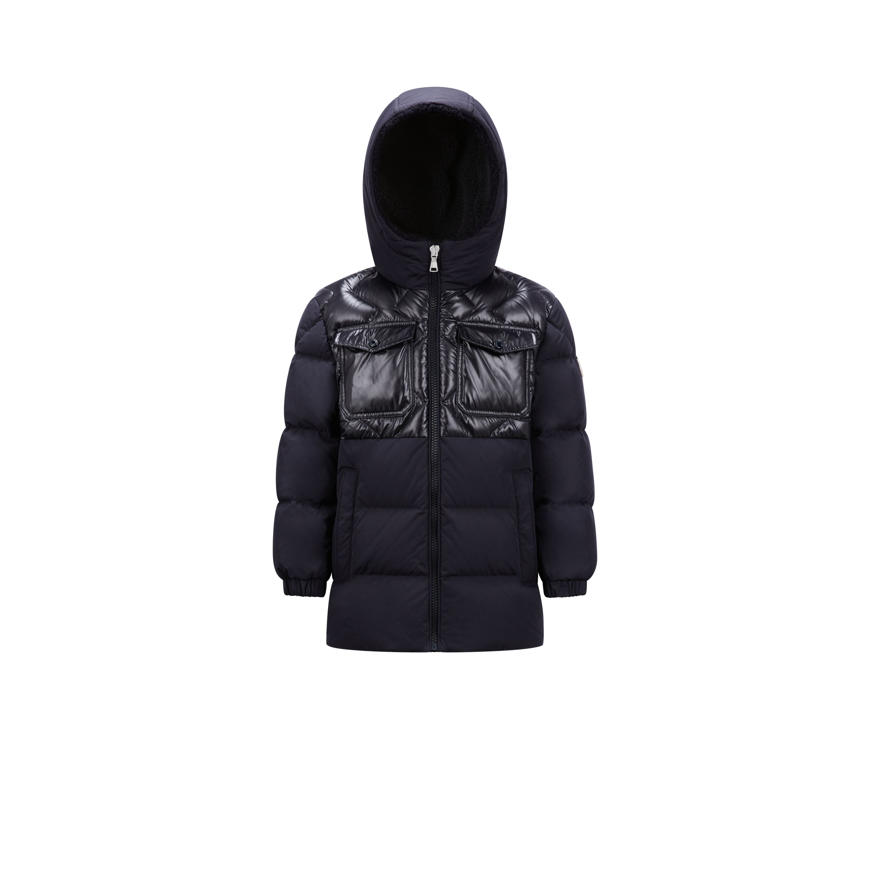 Shop Moncler Bazzin Down Jacket Blue In Bleu