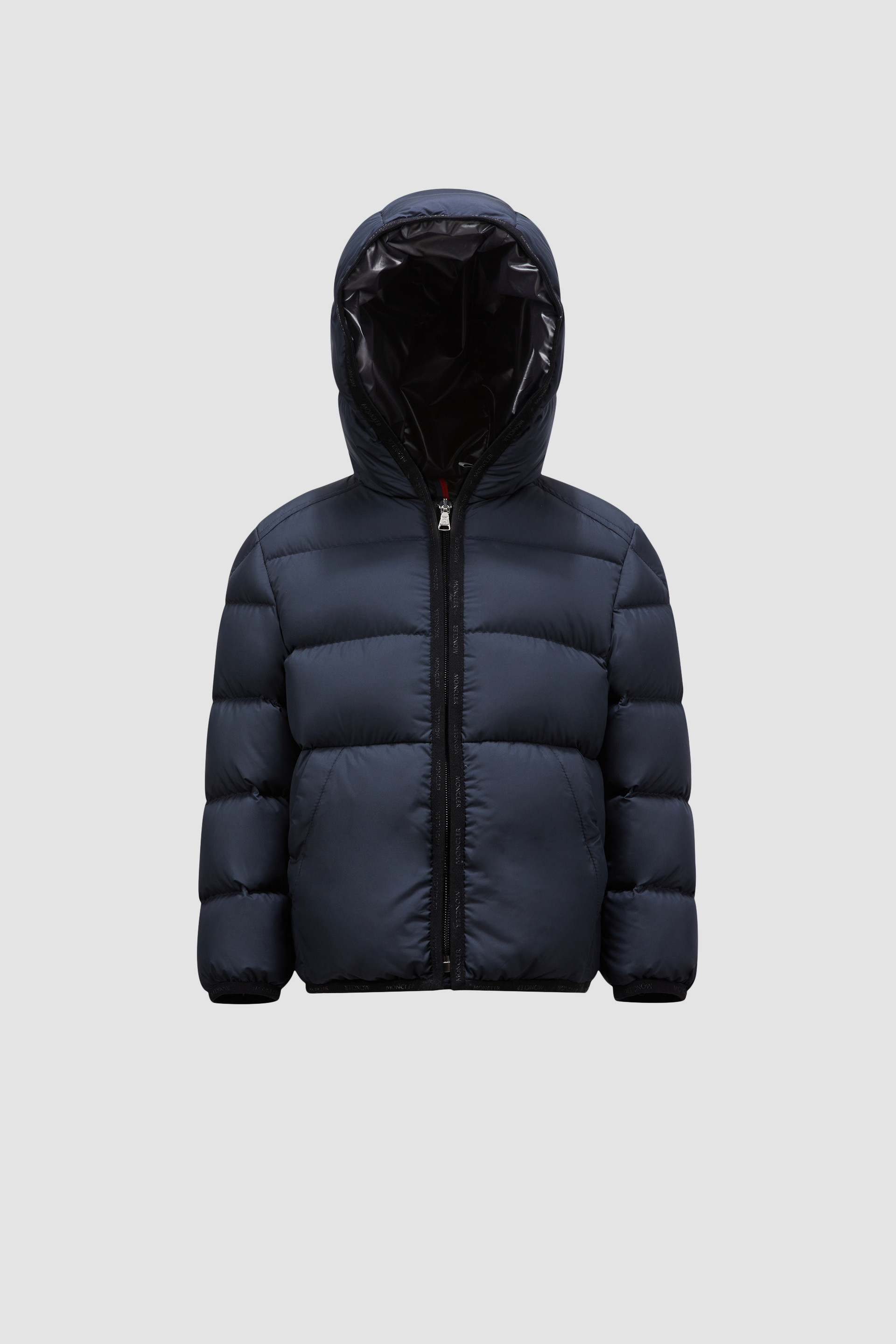 Navy Blue Mattan Hooded Down Jacket Down Jackets Vests for Children Moncler CH