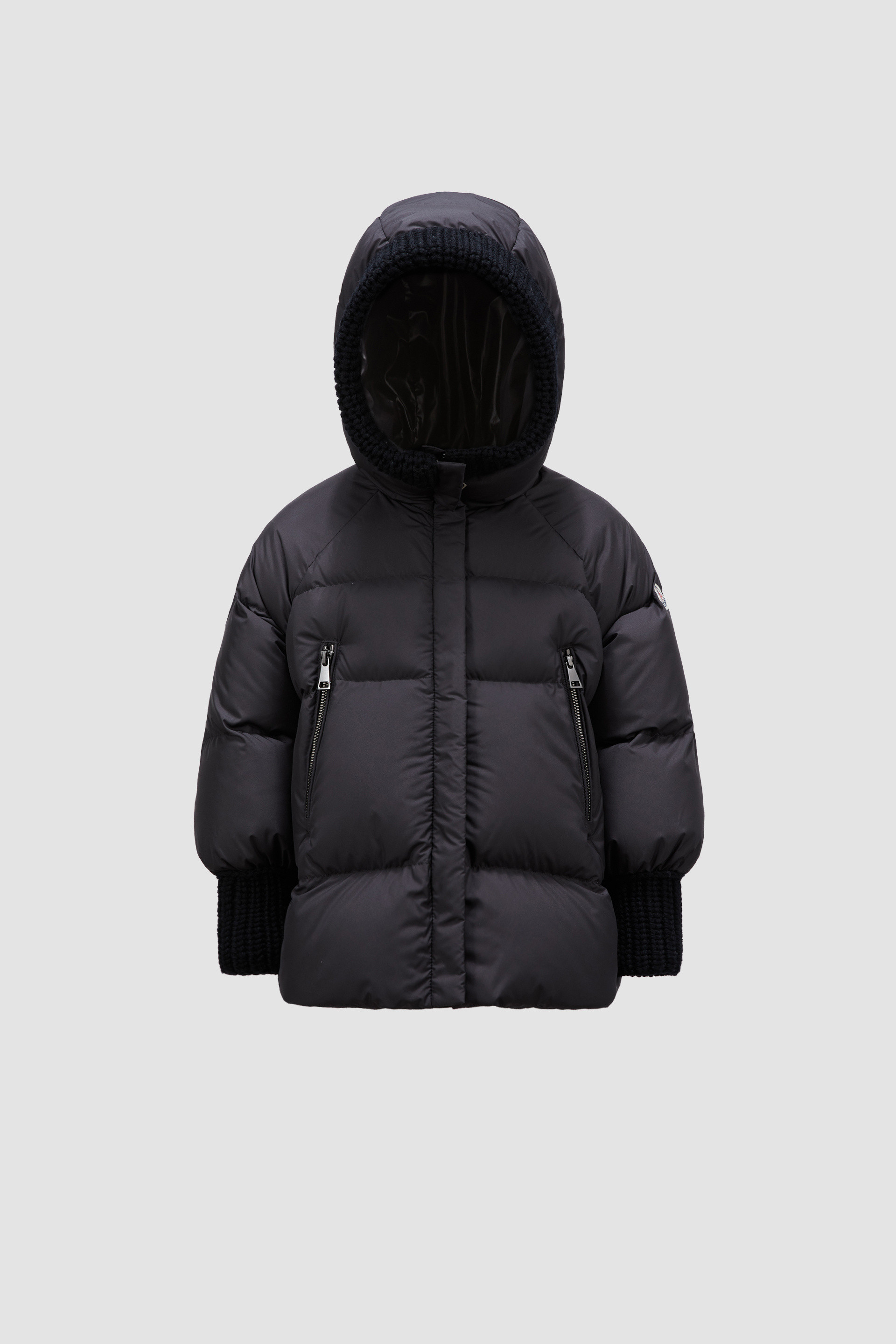 Black Ronda Down Jacket Down Jackets Vests for Children Moncler DK