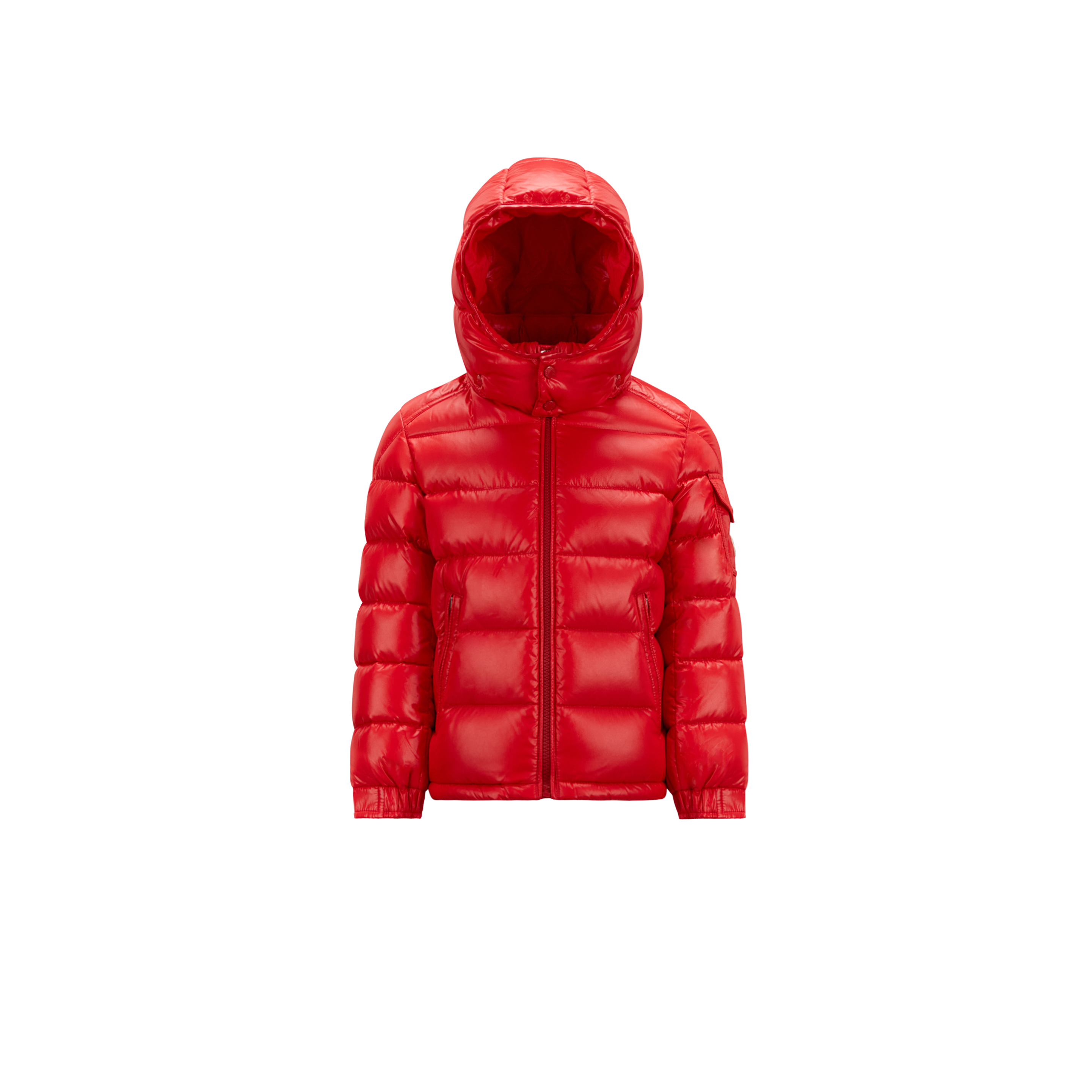 Shop Moncler New  Maya Down Jacket, Boy, Red, Size: 6y