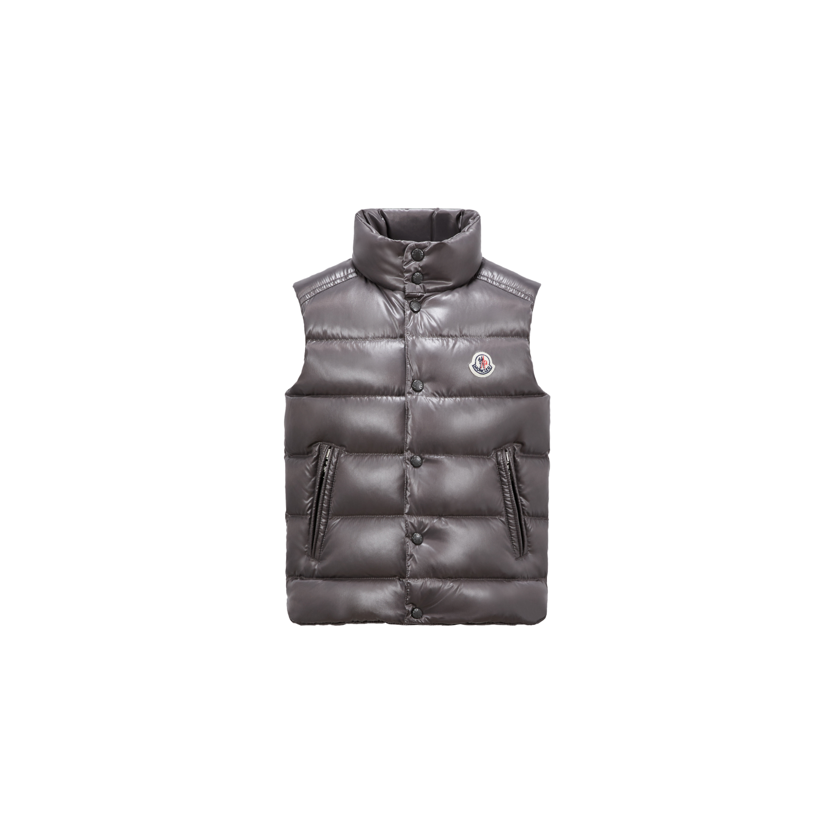 Shop Moncler Doudoune Sans Manches Tib In Gray