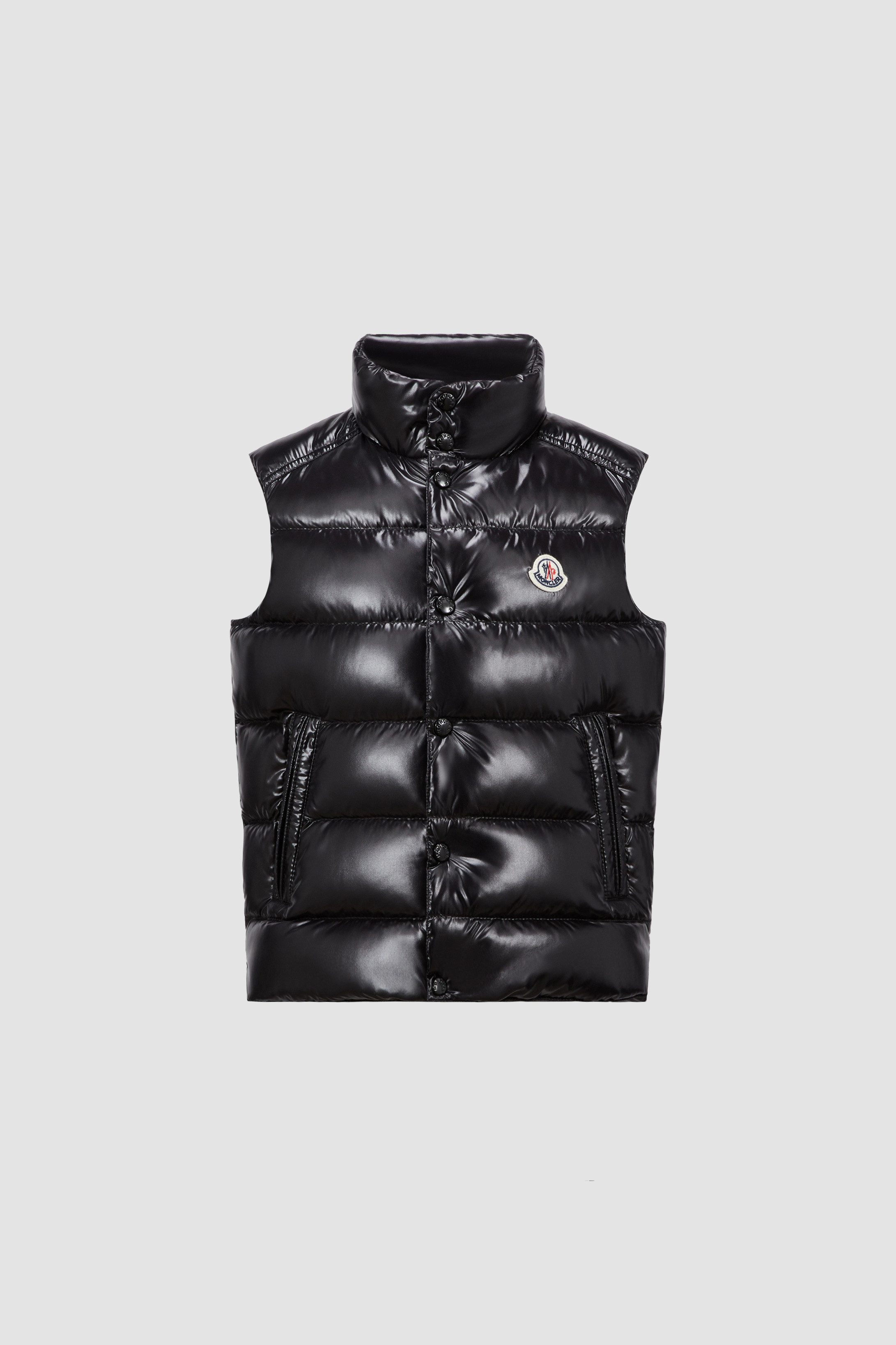 Black Tib Down Vest Down Jackets Vests for Children Moncler US