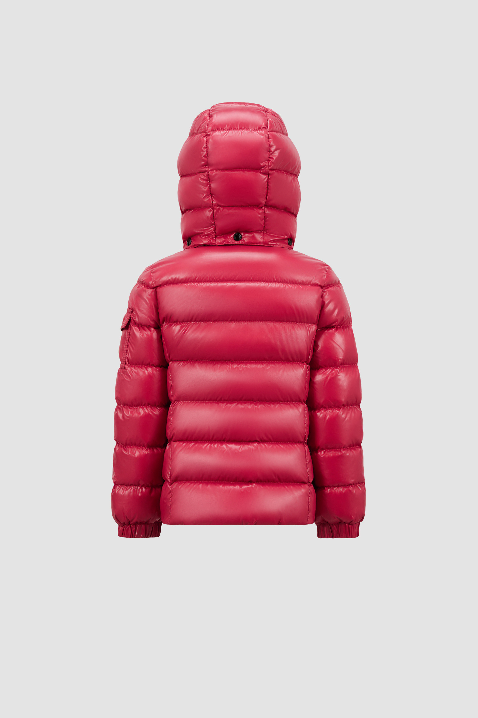 Moncler Enfant Bady Hooded Down Jacket Female Red Size 6Y