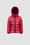 Bady Hooded Down Jacket Girl Red Moncler