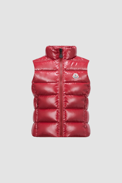 Red moncler body warmer online