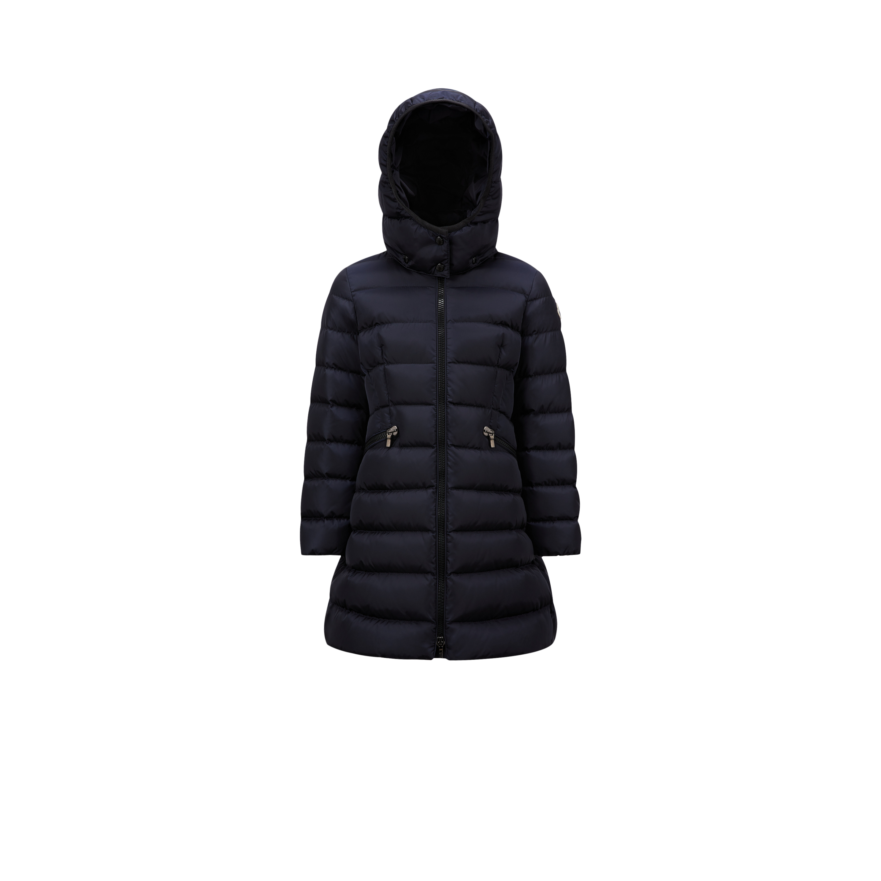 Shop Moncler Doudoune Longue Charpal In Blue