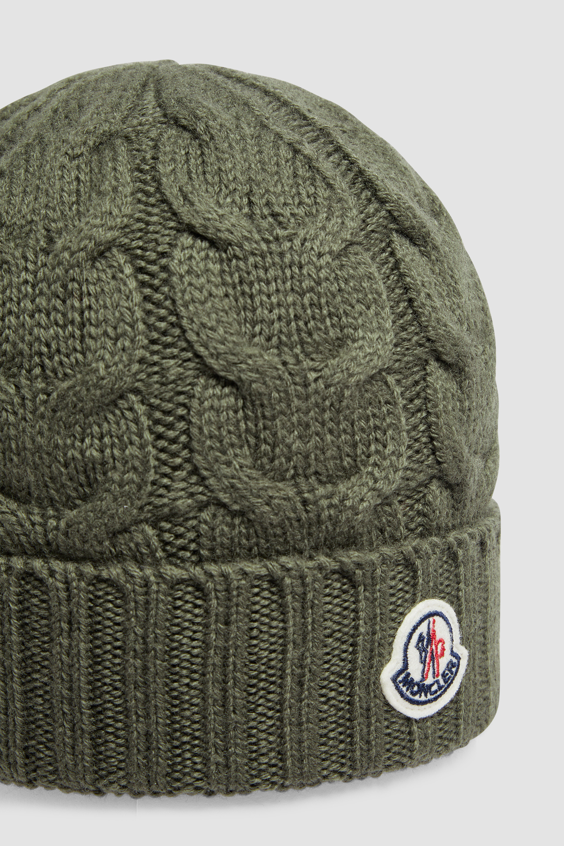 Moncler cable knit hat online