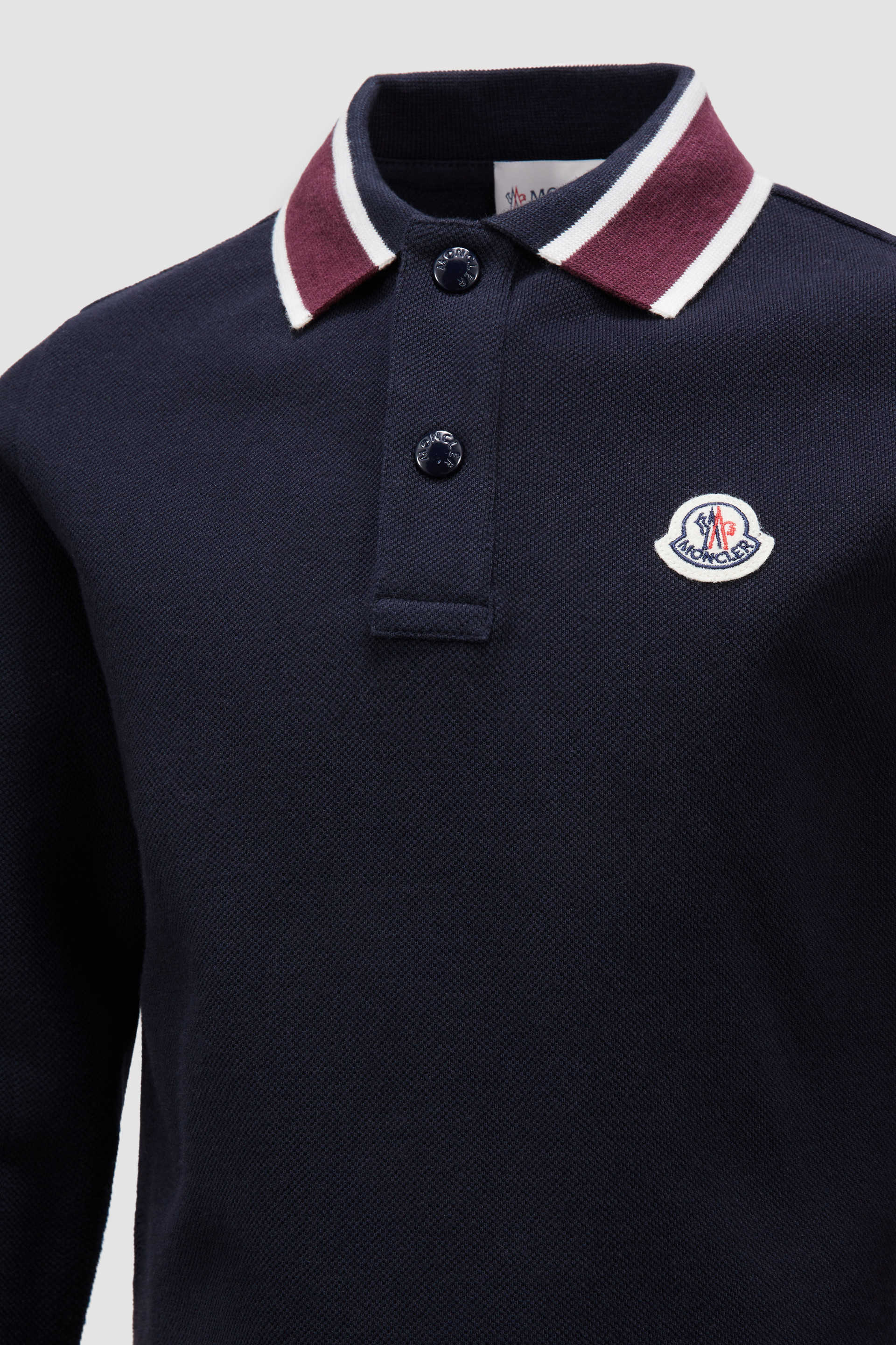 Moncler Maglia Polo Shirt in Blue - Outlet Sale Always Under